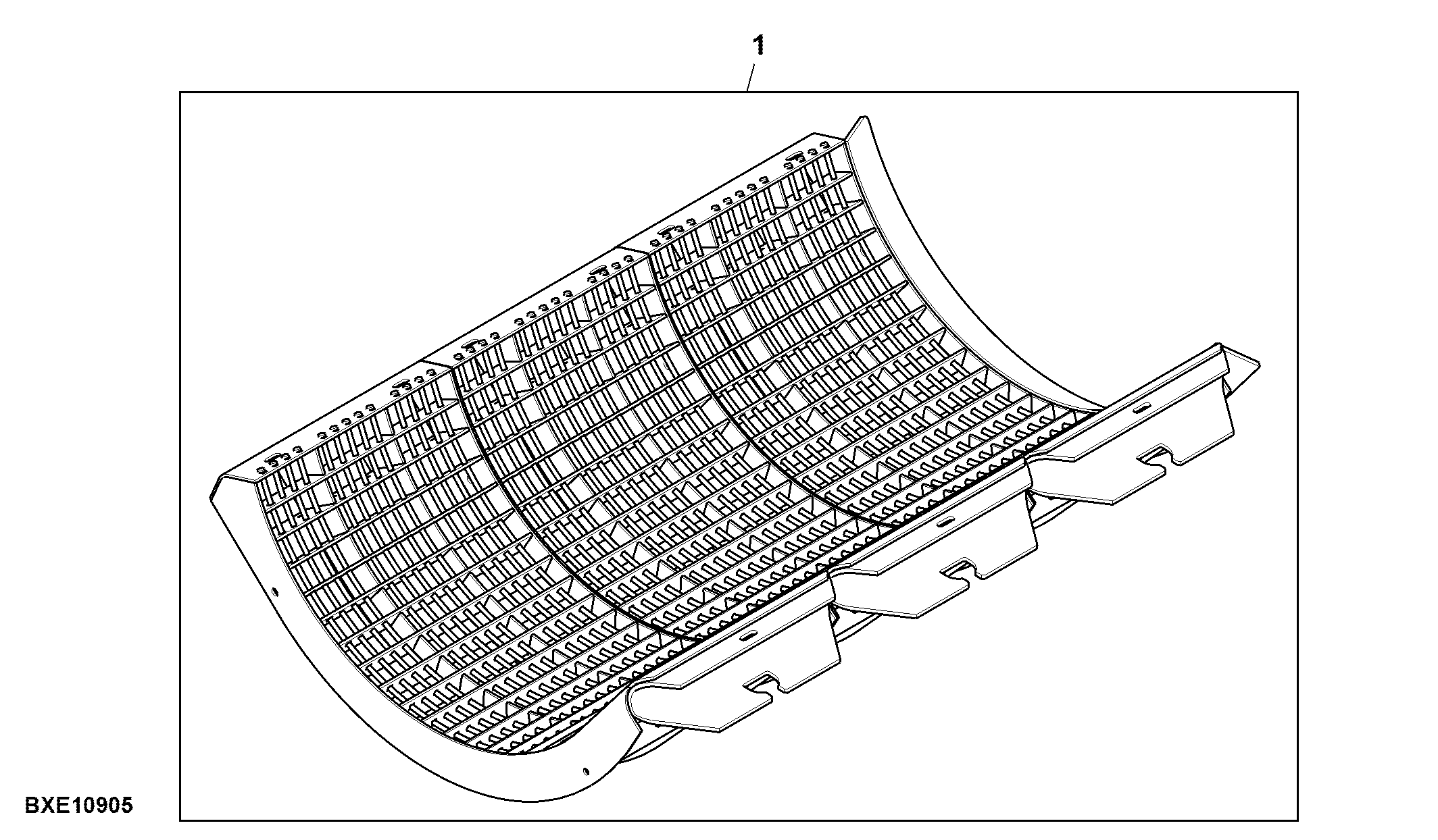 Attachment, Large Wire Concave Kit, Regular Wear