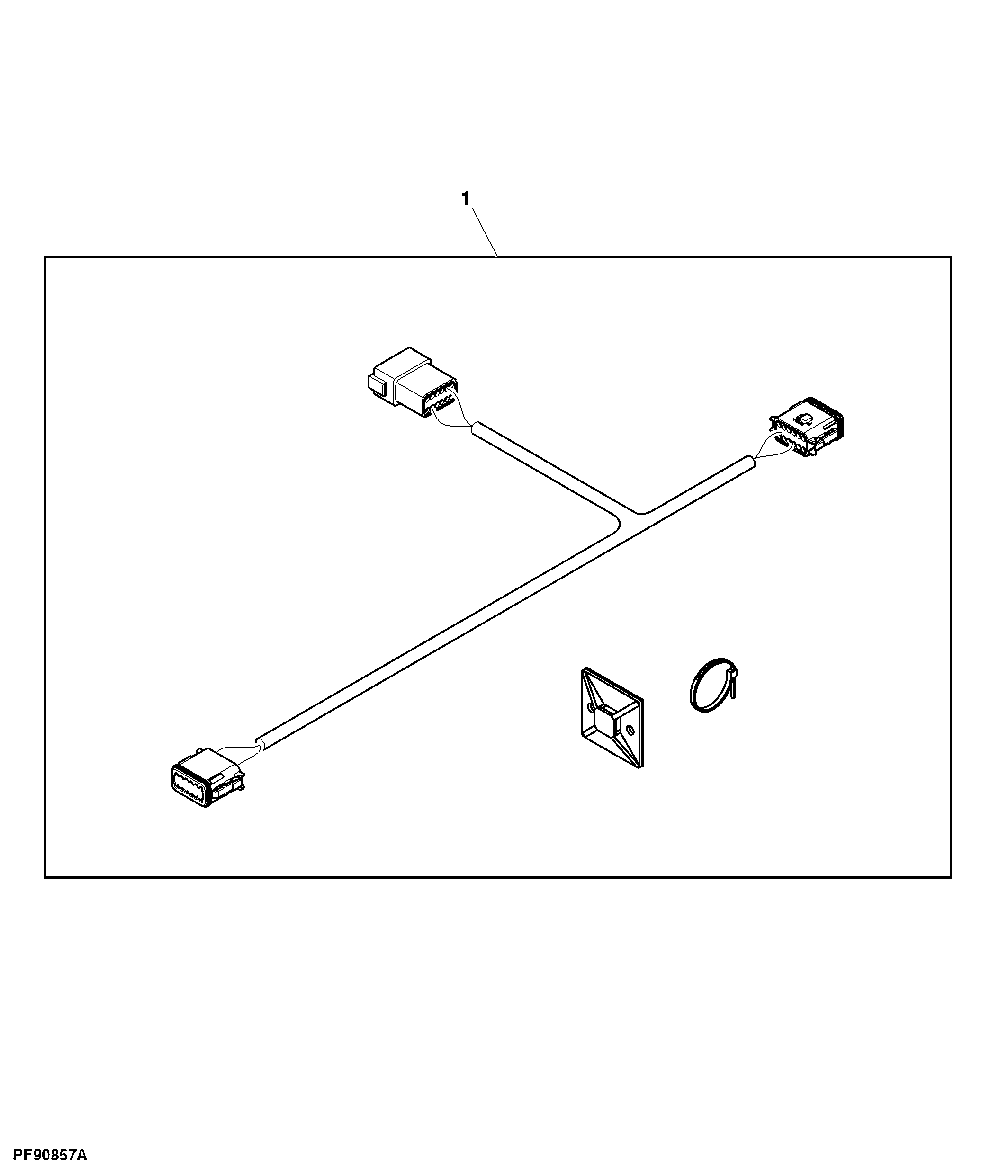 Attachment, Starfire™ 300 Pigtail Adapter Wiring Harness, 1.8 m (6 ft)