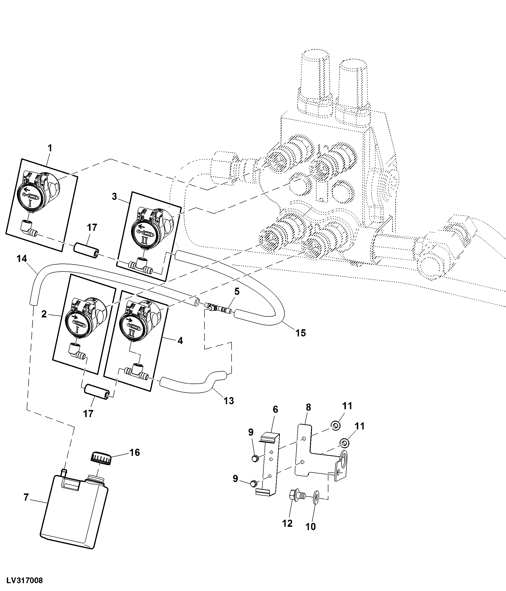 DUST CAP WITH OIL COLLECTION (DUAL REAR SCV)