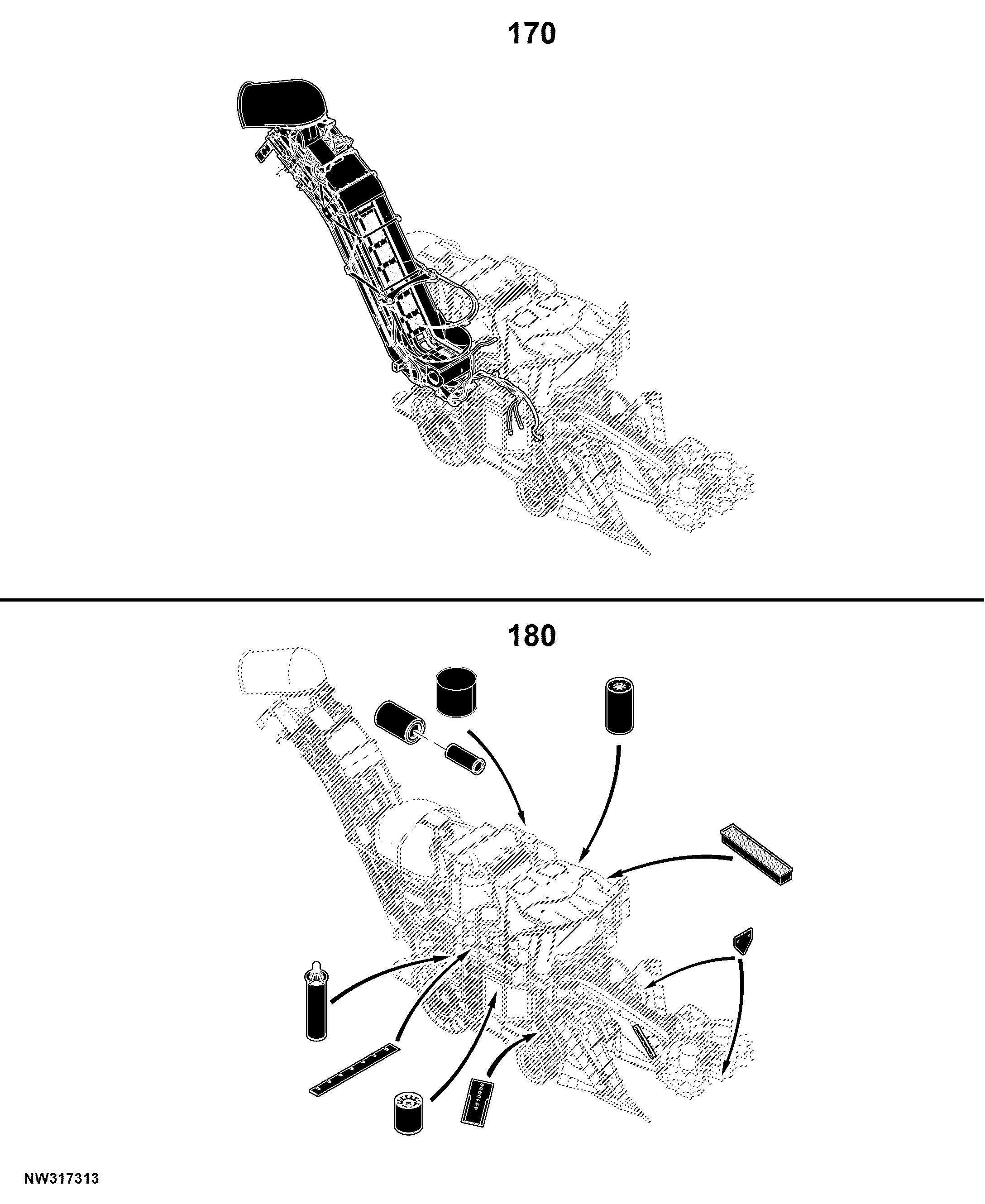 CH570 (Wheel) Sugarcane Harvester (Engine: 6090HNW02, 6090HNW04) South America Edition