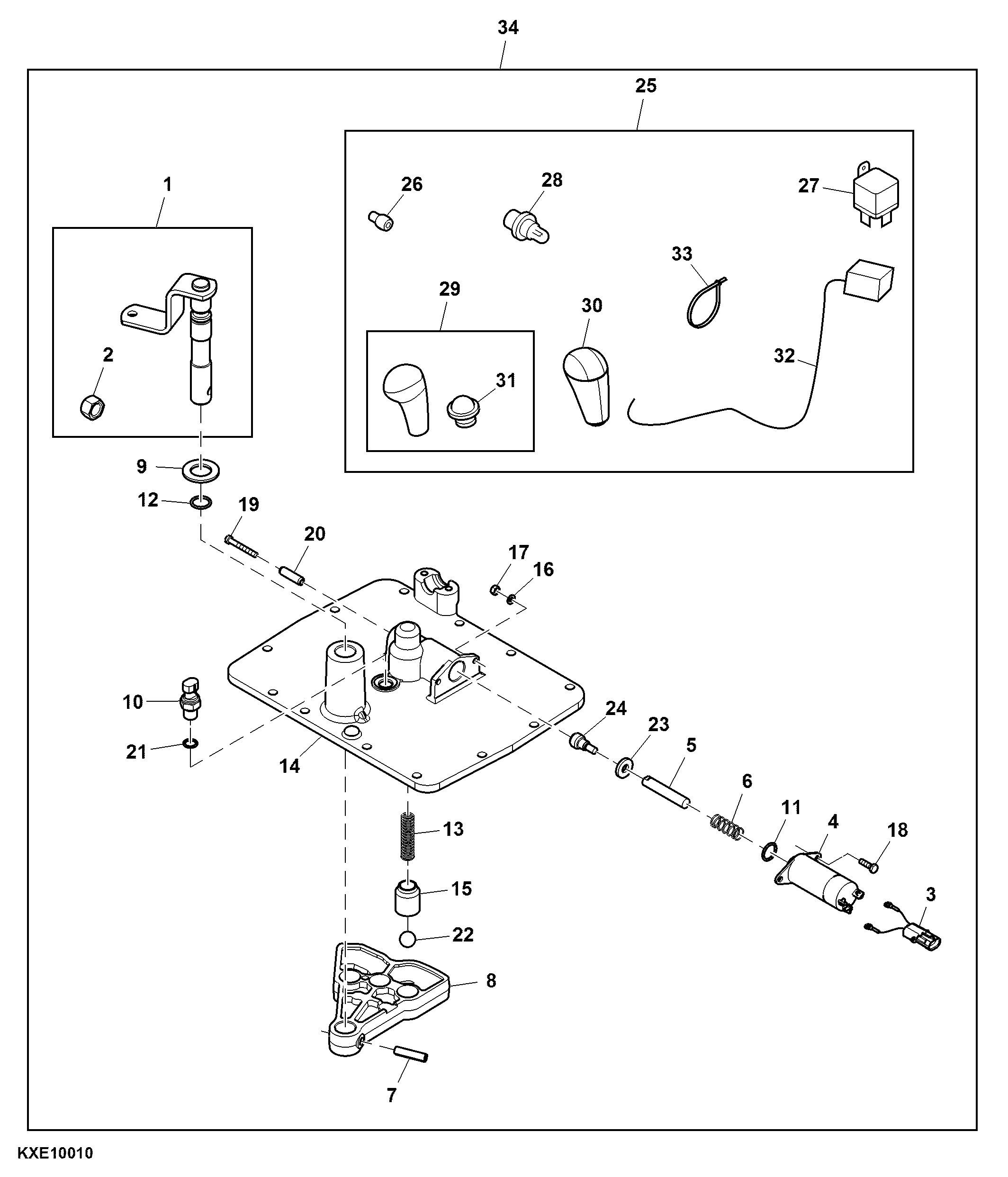 Kit, Manual Transmission Cover and Gear Lock Control Indicator