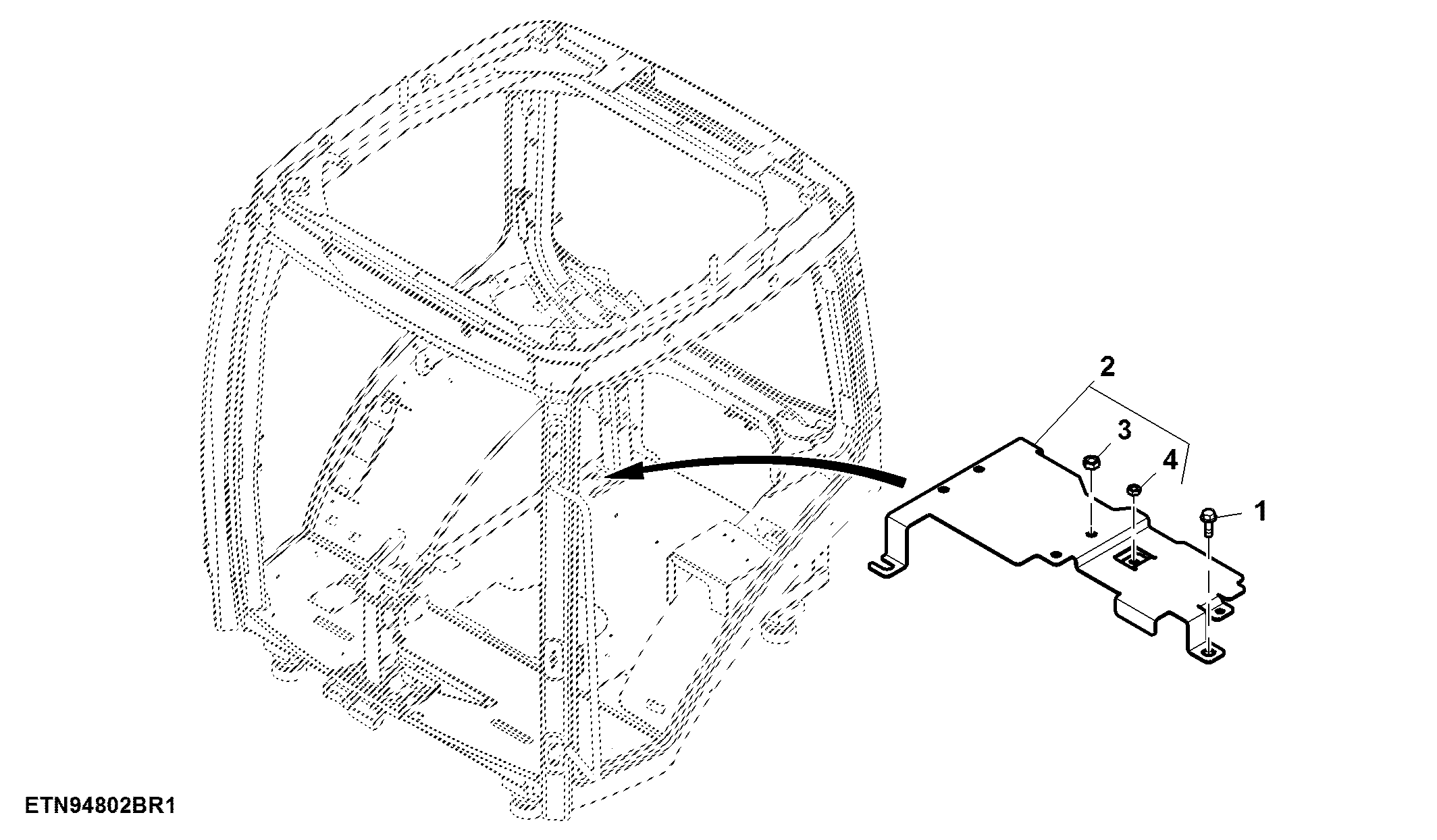 Mounting Bracket, Controller, JDLink™ Ready