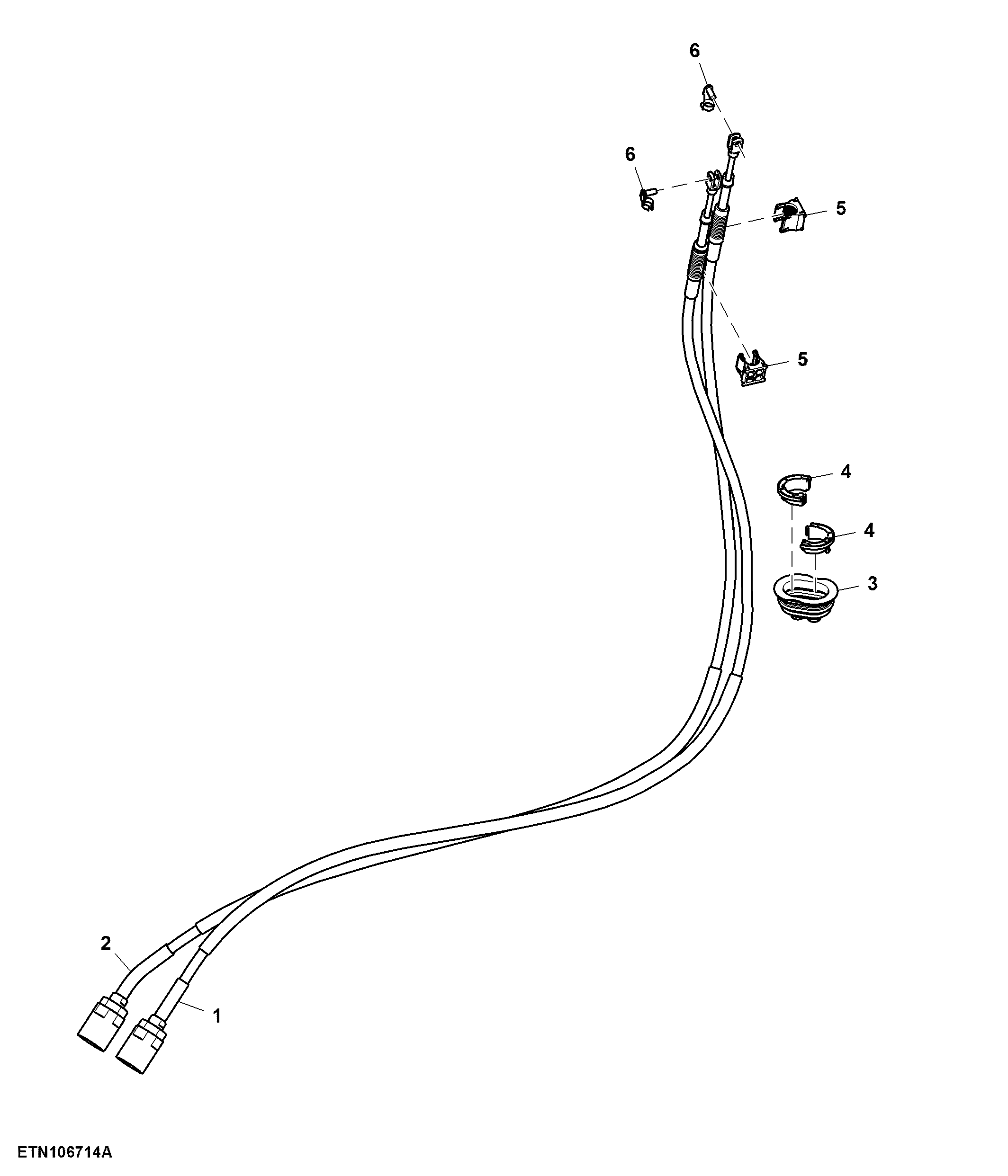 Cable, Multi-Function Lever, Mechanical SCV