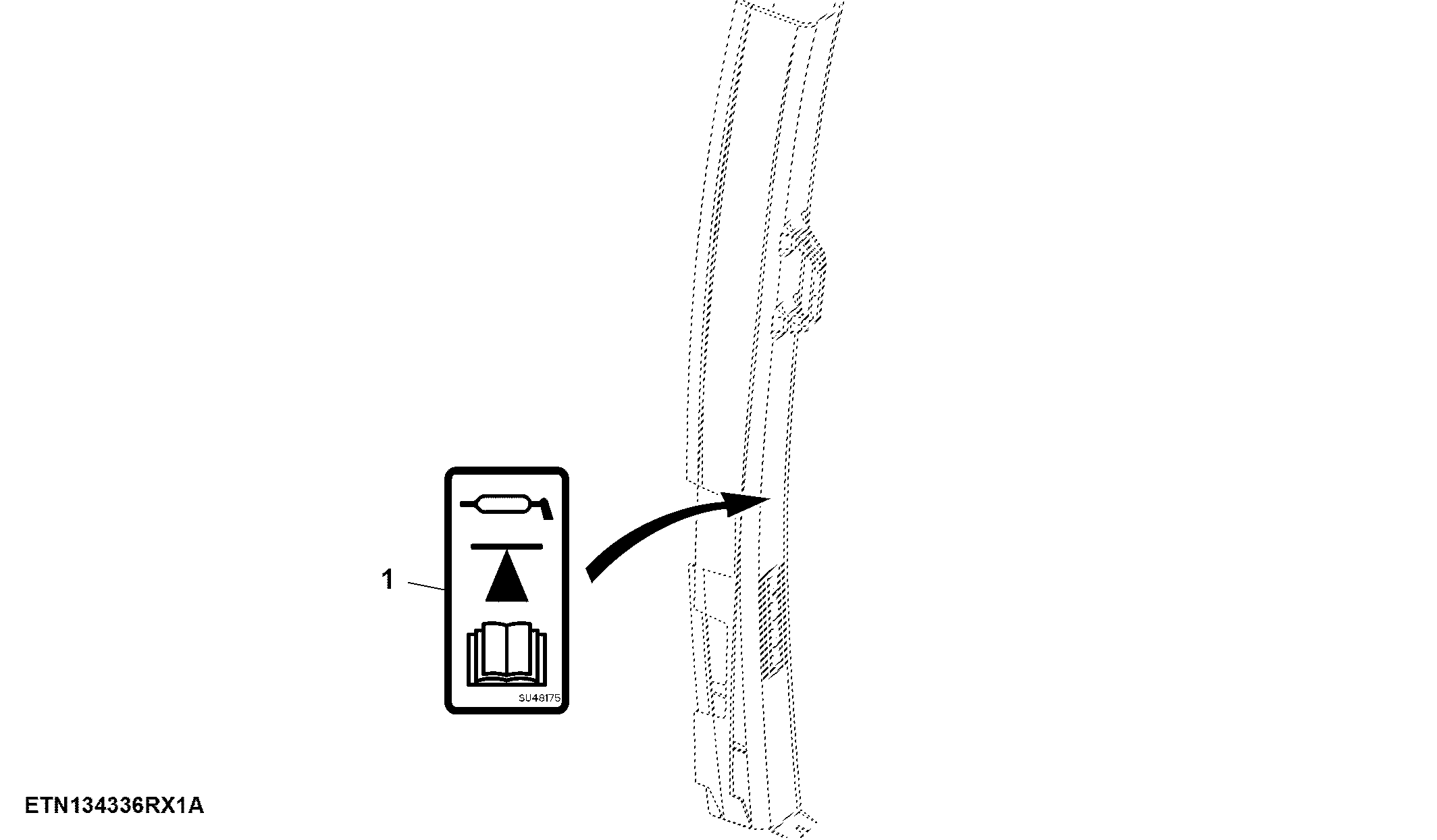 Label, Safety, LH A-Post