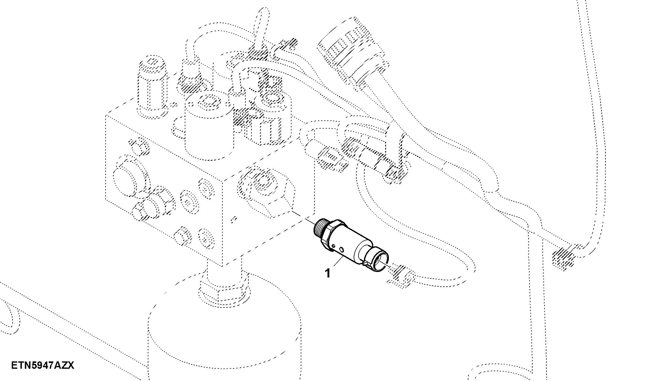 Pressure Sensor, Feeder House Flow Control Hydraulic Valve
