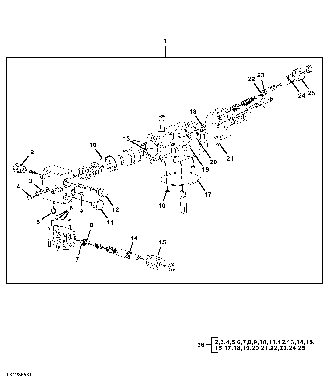 Replacement Main Hydraulic Pump Control Assembly ( - 951254)