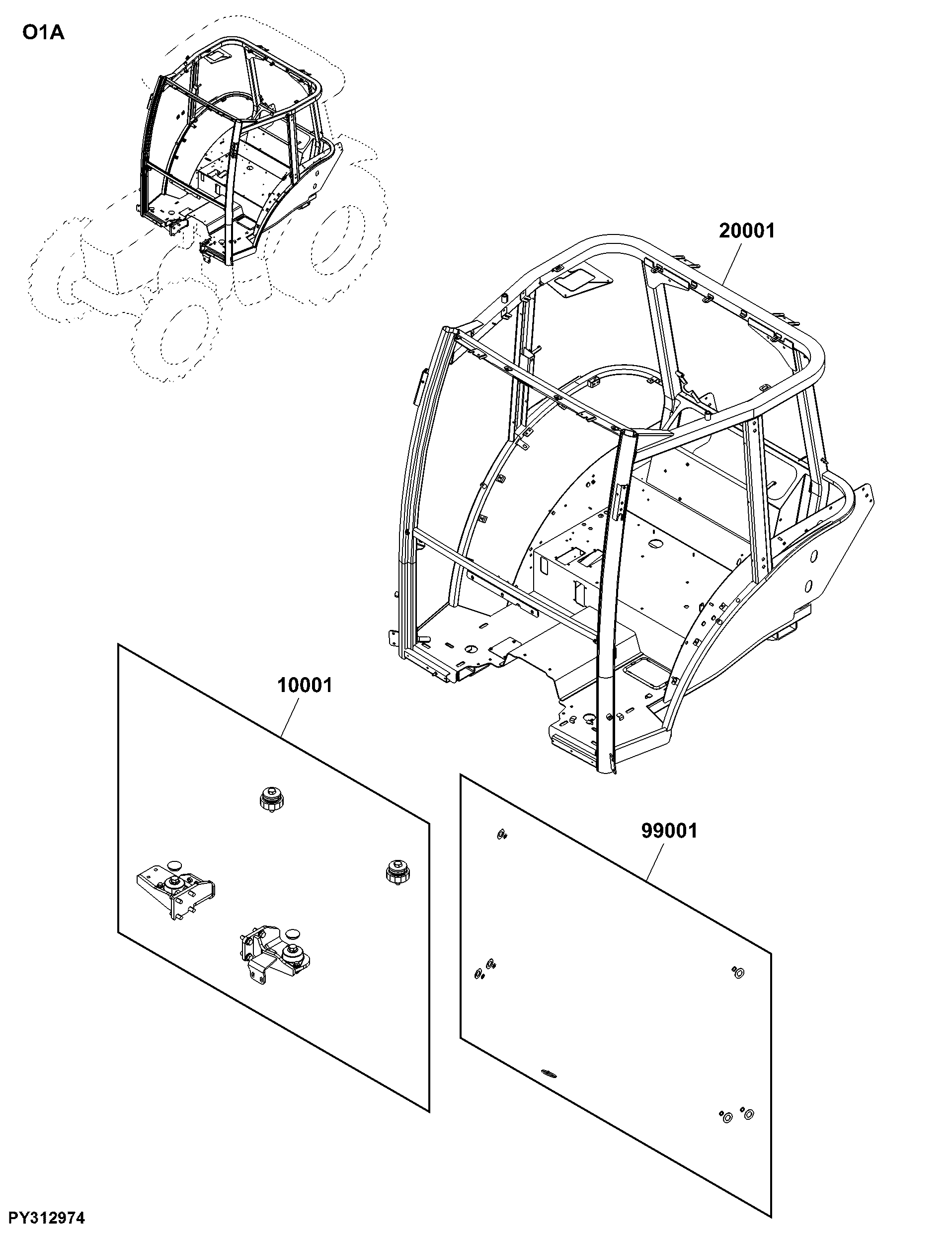 O1A Cab Components