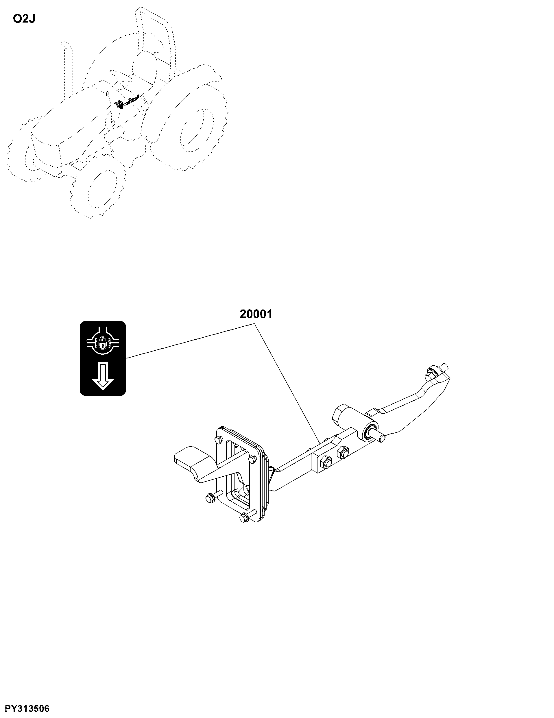 O2J Rear Differential Lock Controls