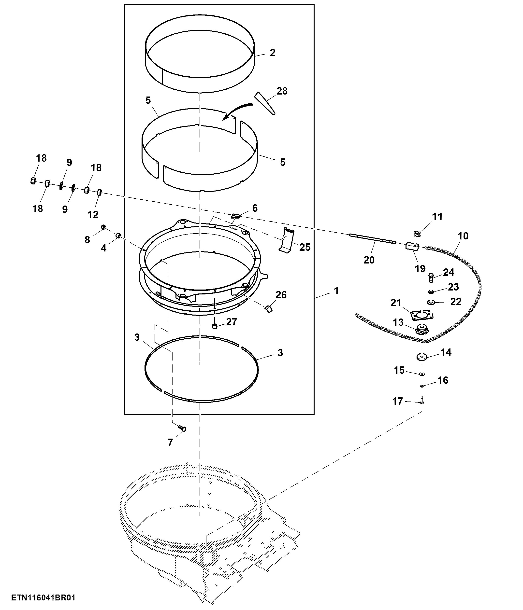 Primary Extractor Extension Ring, Vida Plate