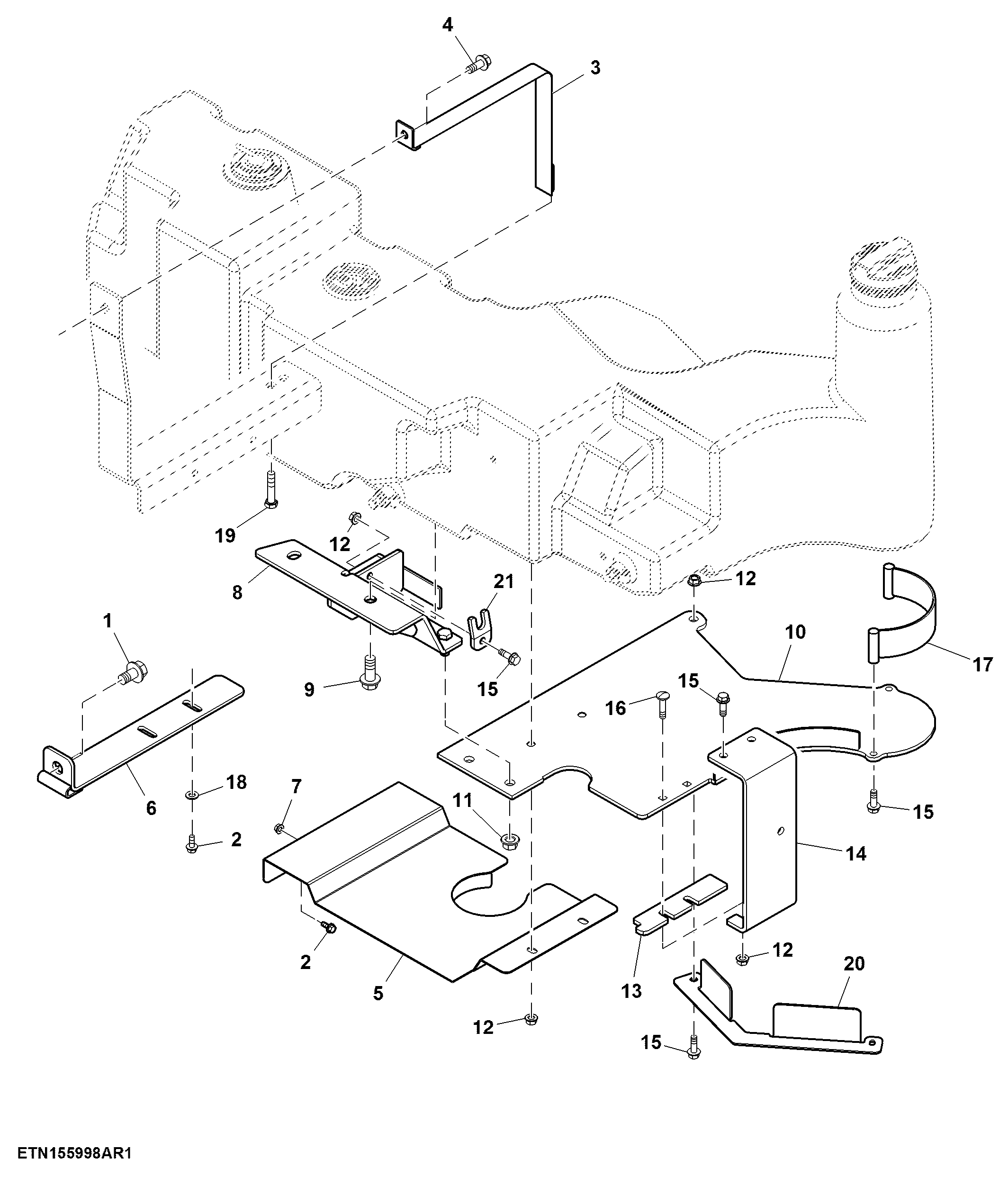 Fuel Tank Mounting Brackets, SyncShuttle™, IOOS