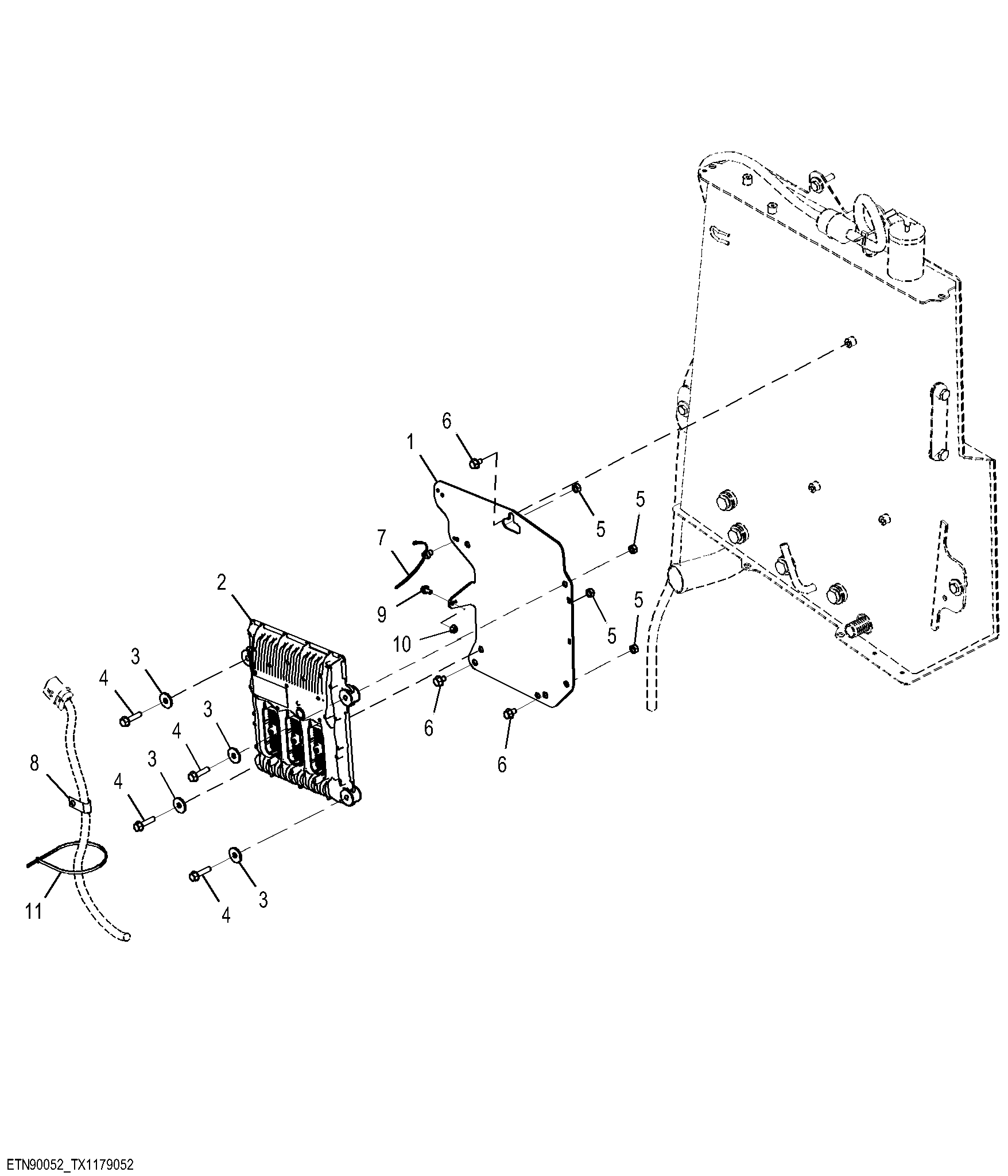 Engine Control Unit and Mounting ( - 329327)