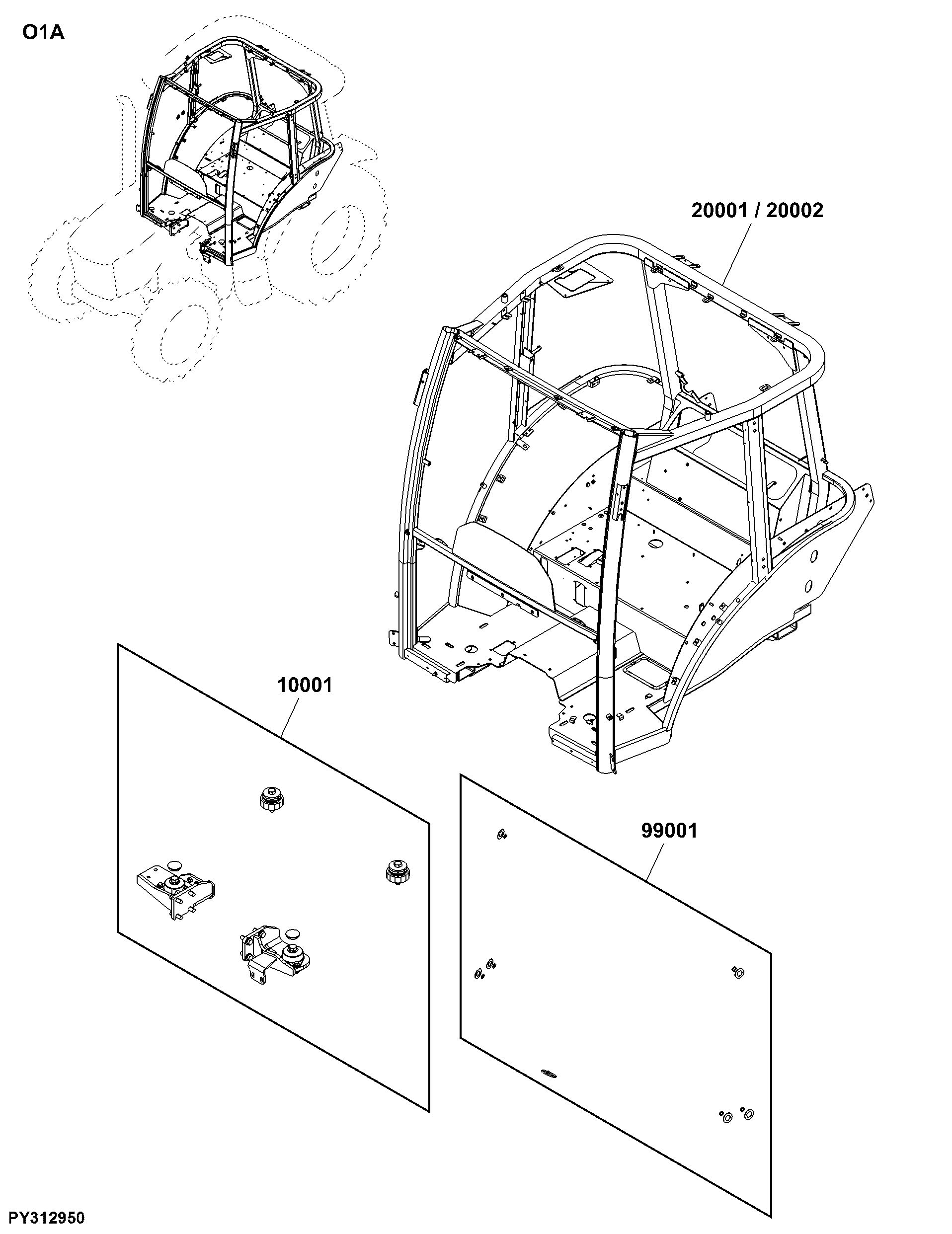 O1A Cab Components