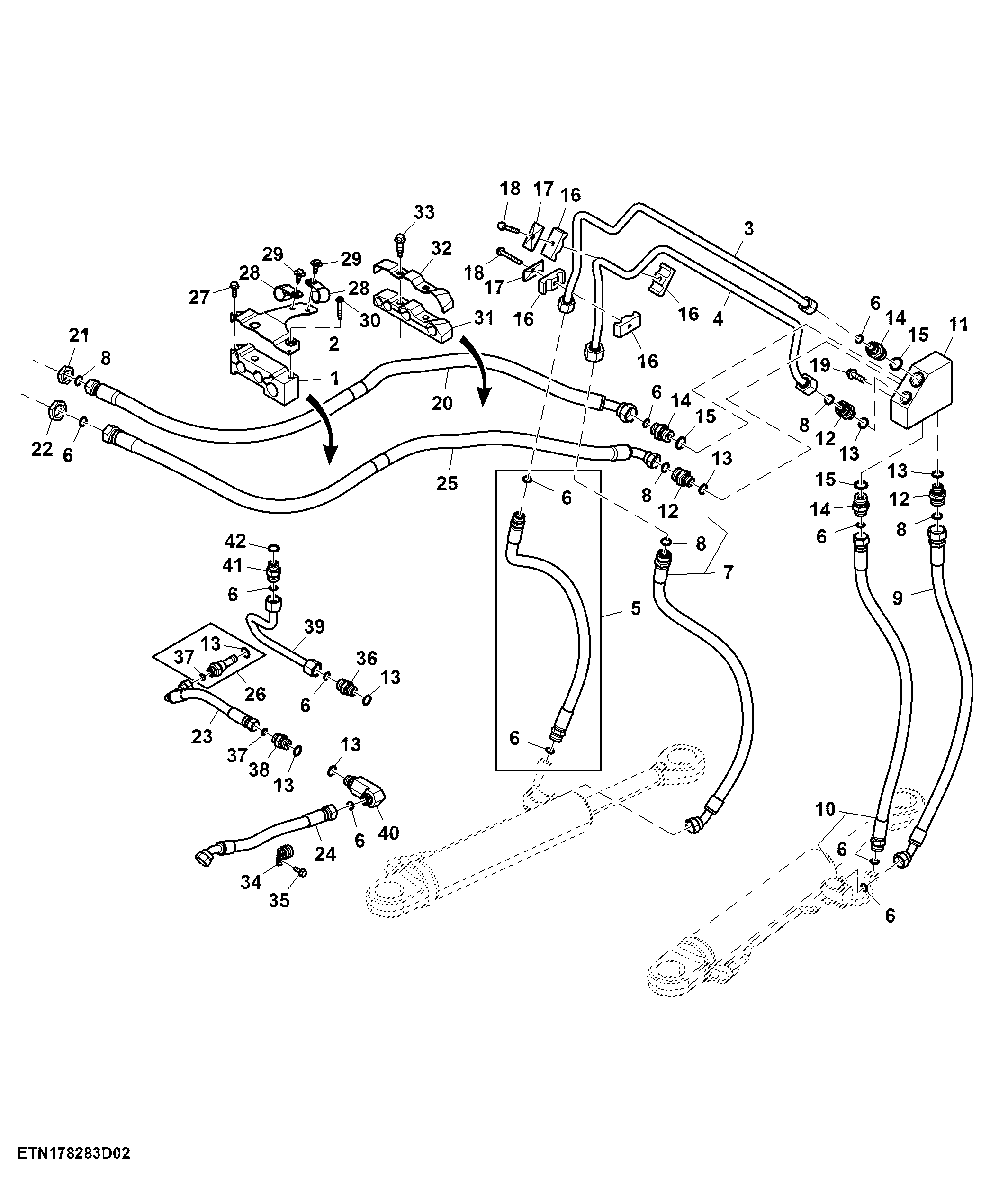 Steering System, AutoTrac™ (2/2) (056101 - )