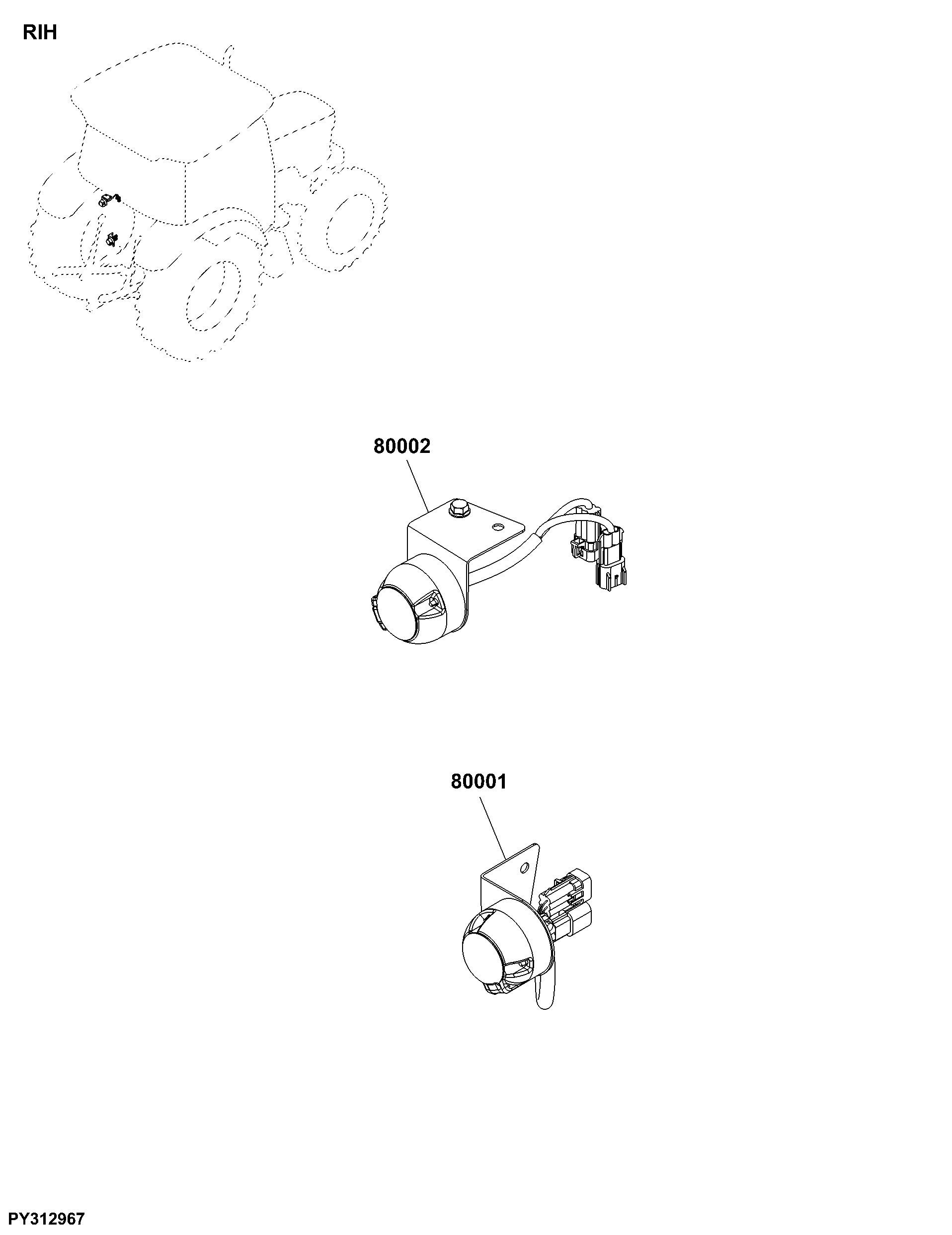 RIH Electric Couplers, Rear Implement