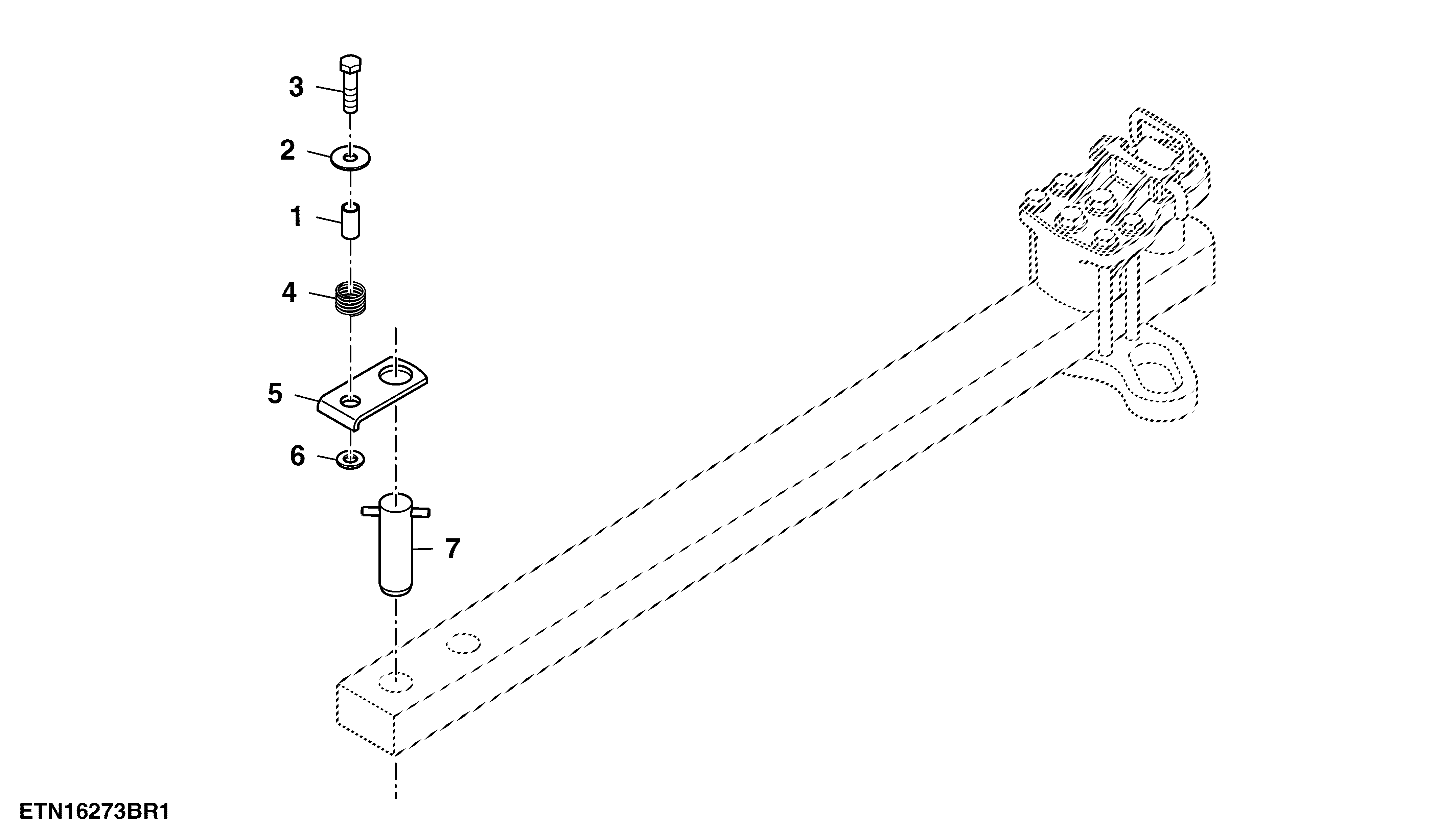 Pin, Front Drawbar, Single Reduction Axle, Category 5 ( - 066159)