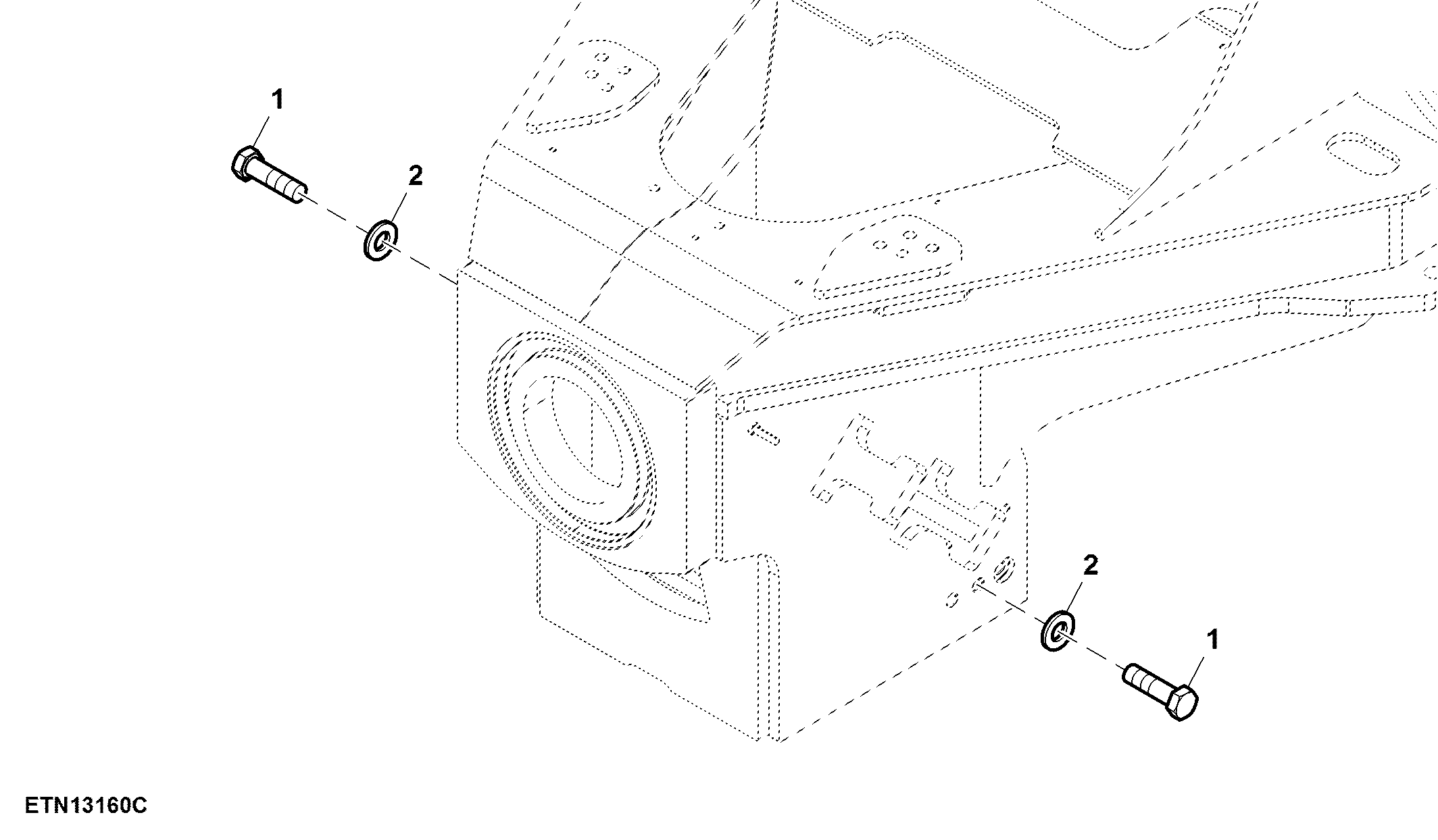 Rear Frame Support, Single Reduction, W/O Rear Axle Support