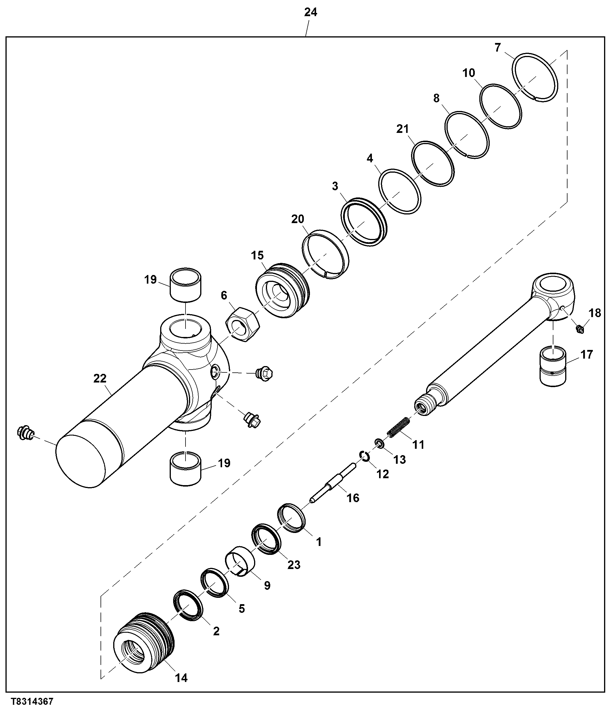 Elevator Swing Cylinder Components (171268 - )
