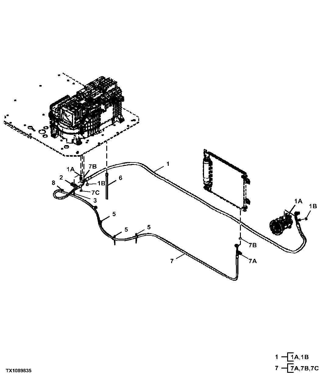 Air Conditioner Compressor and Condenser Hoses