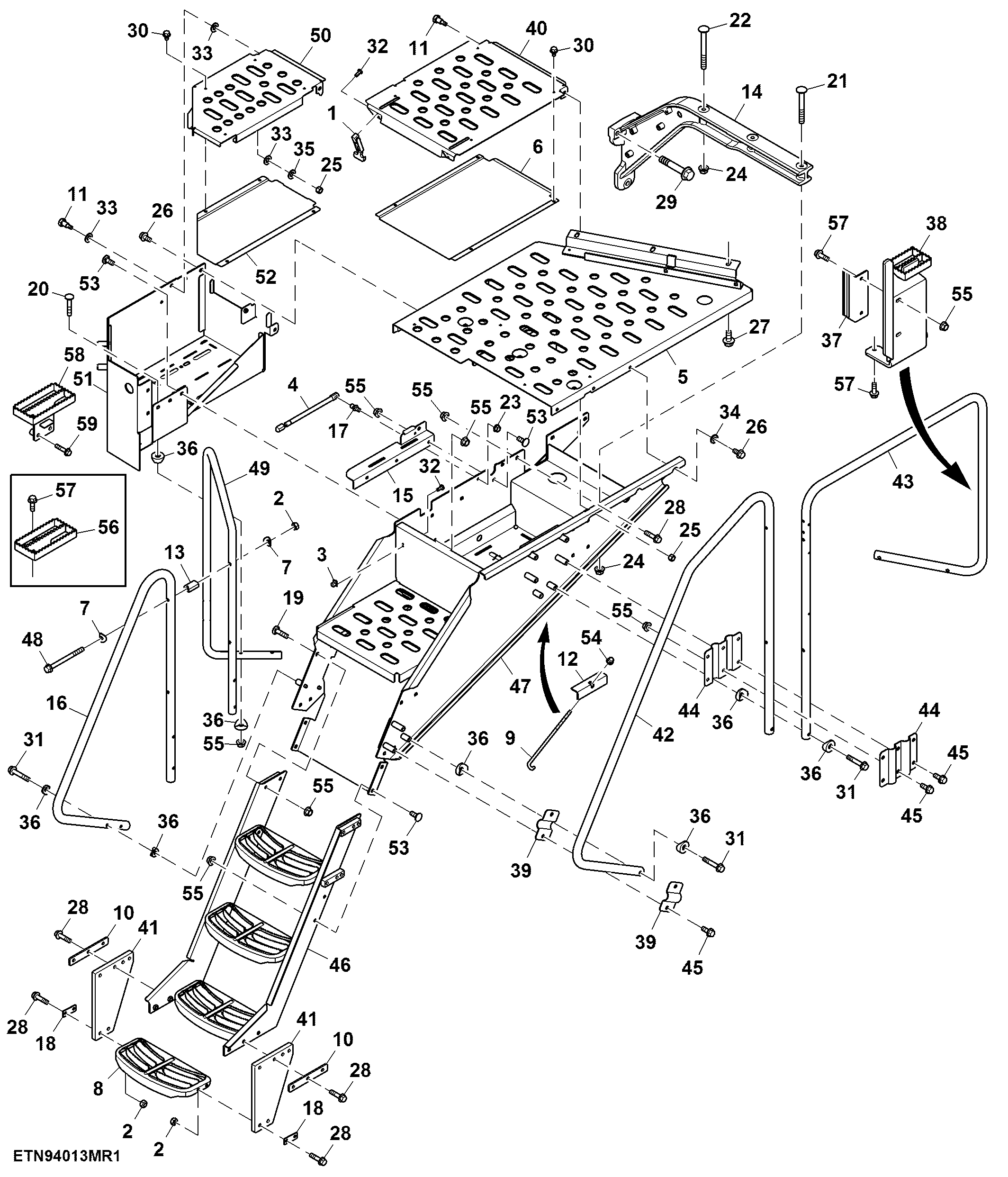 Step, LH Platform, 13.5 L Engine ( - 919000)