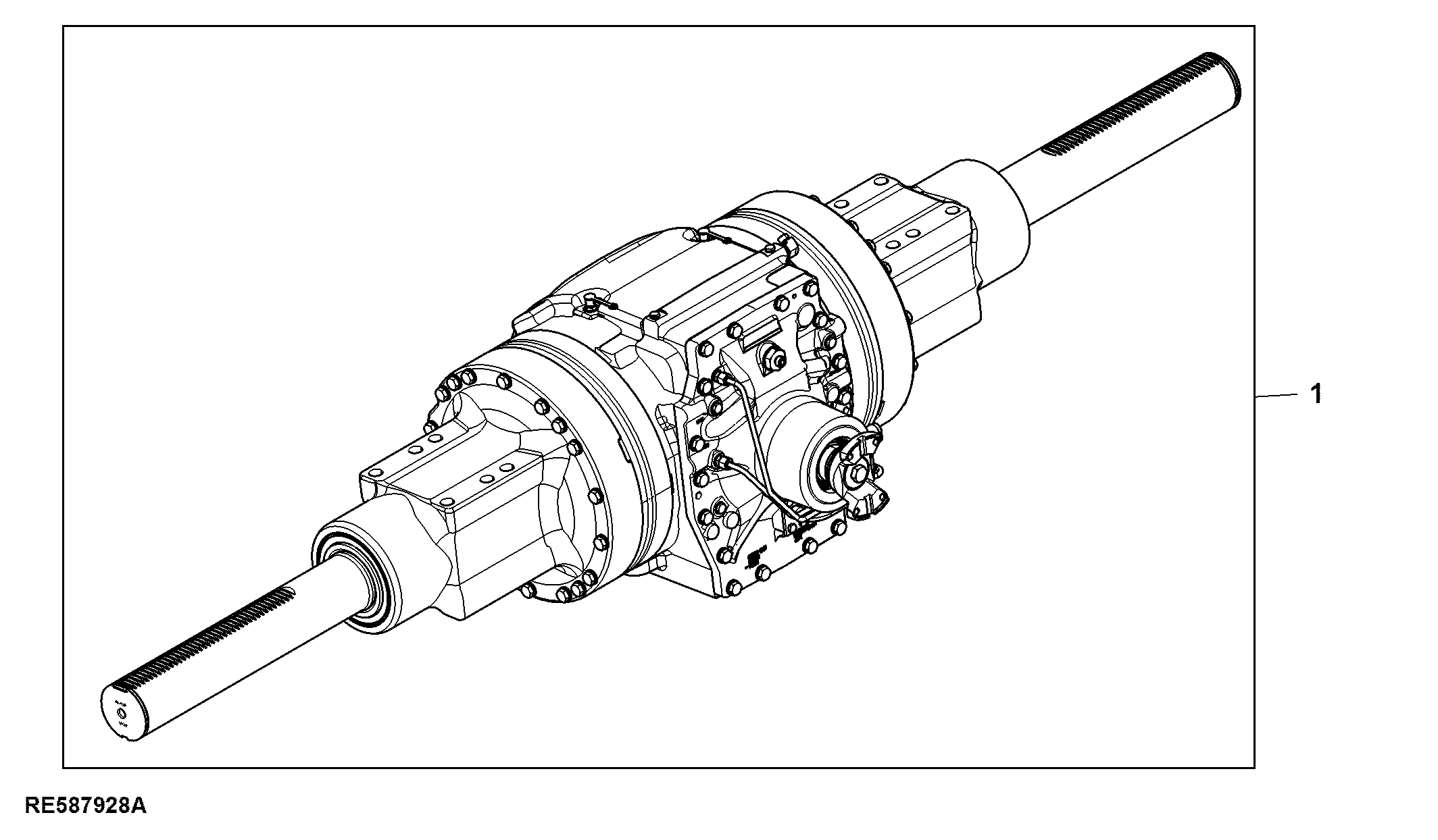 Front Axle, 120 mm Single Reduction (056101 - 066190)