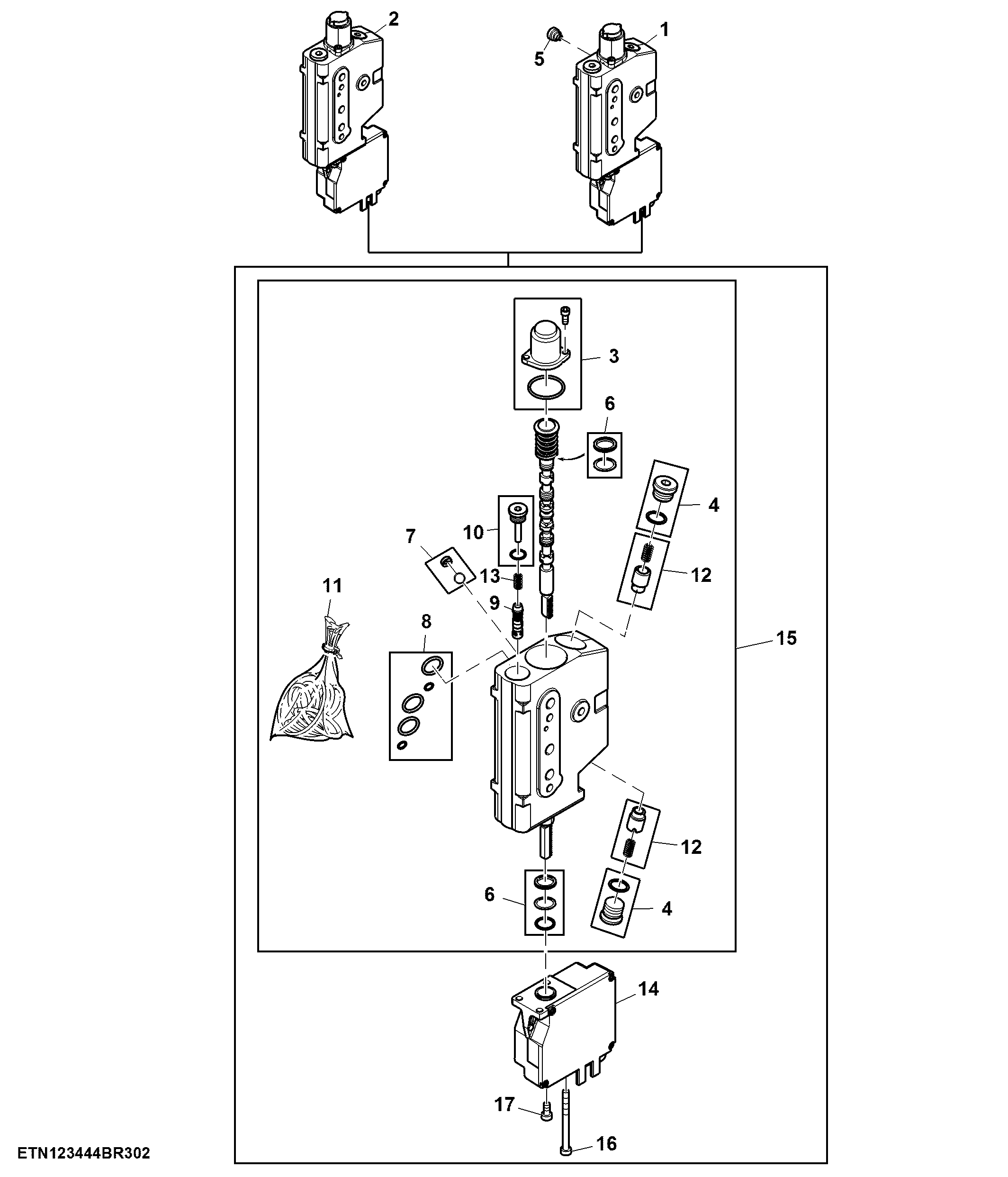 Electrical SCV, Front Hitch (673929 - 937675)