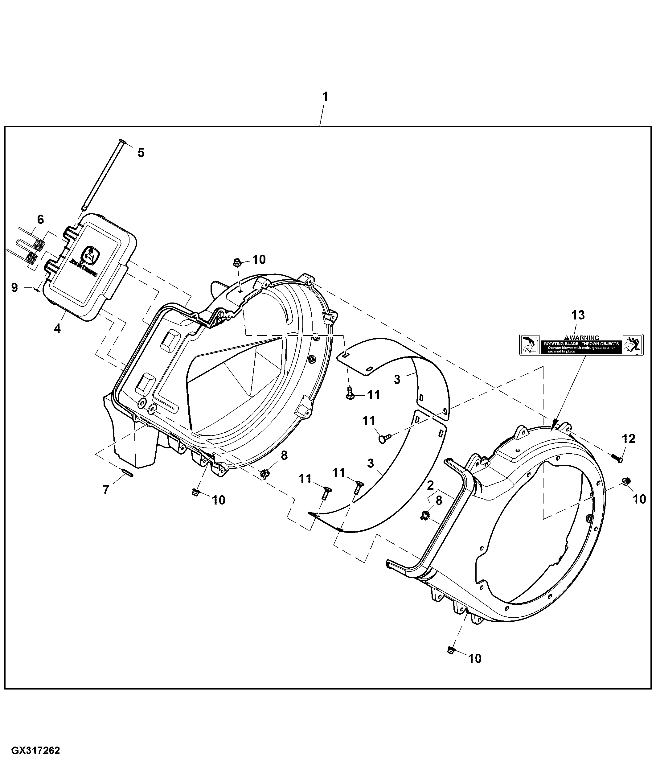 Blower Fan Housing, 48C / 48X inch (For Canada and USA)