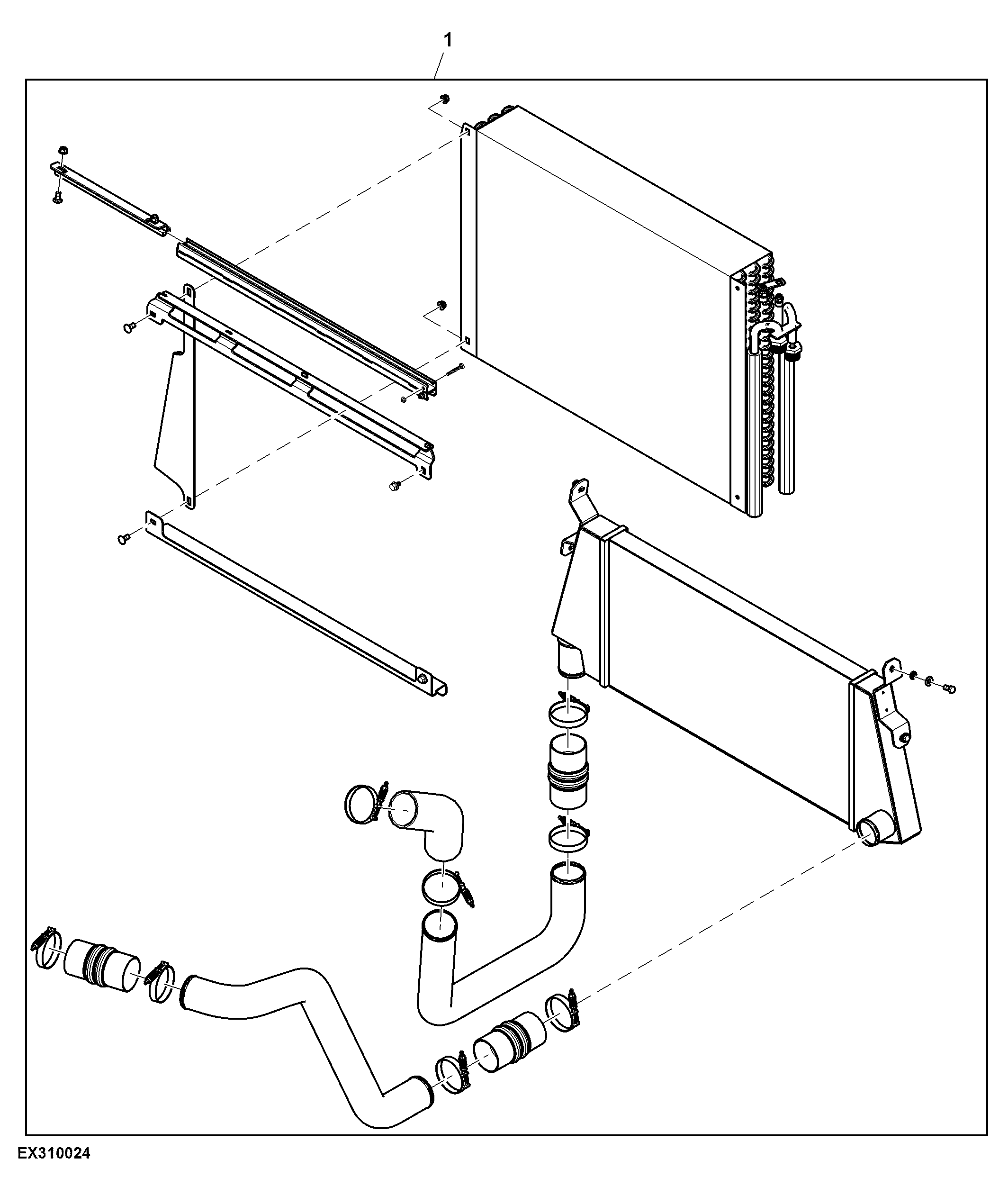 Air Conditioner Condenser / Oil Cooler Kit