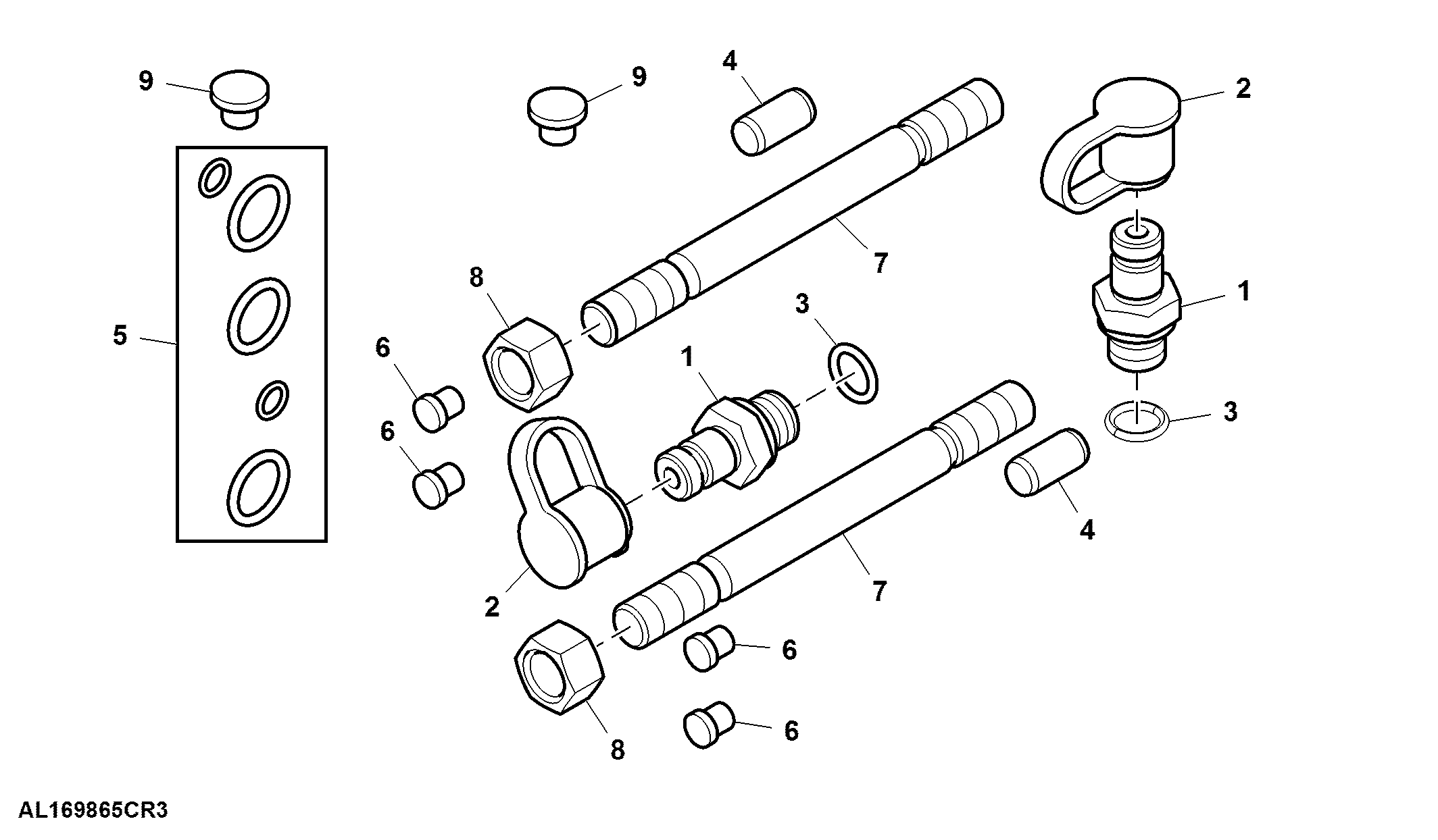 Mounting Parts, Inlet Priority 3, PFC-Hydraulics