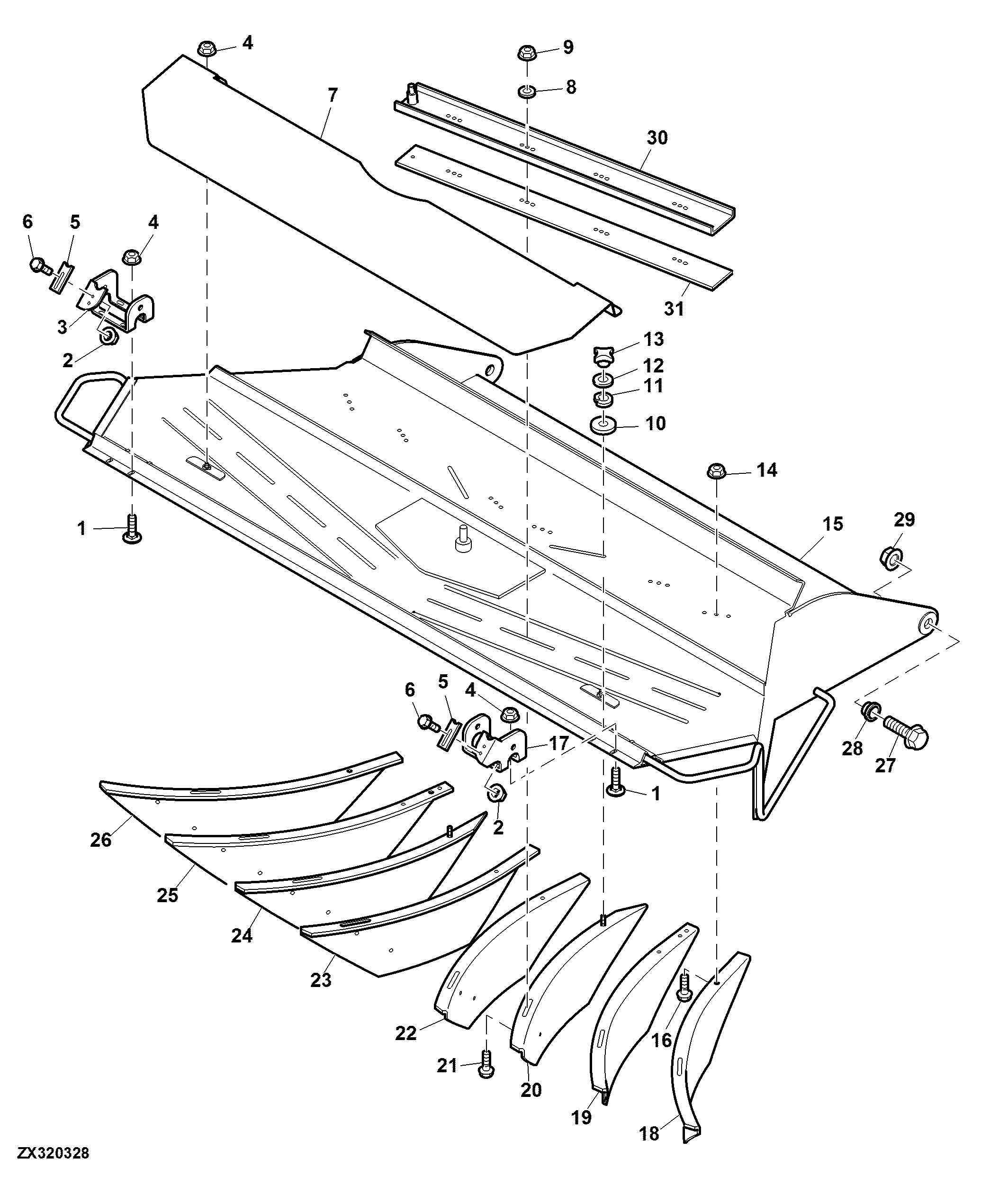 Vane Tailboard and Vanes, Electrically Adjustable (077171 - )