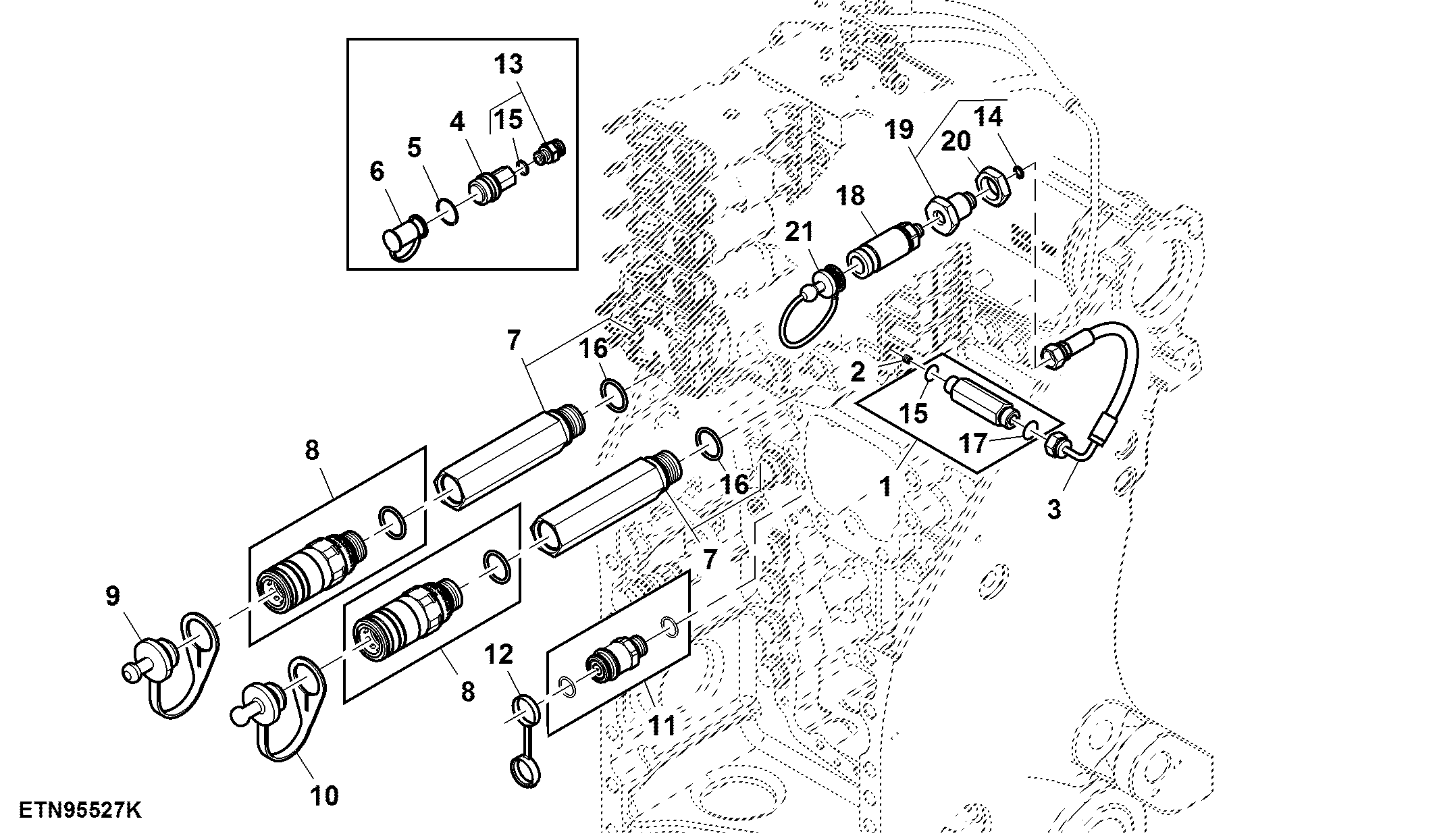Hydraulic Quick Connect Coupler, 1/2” Power Beyond