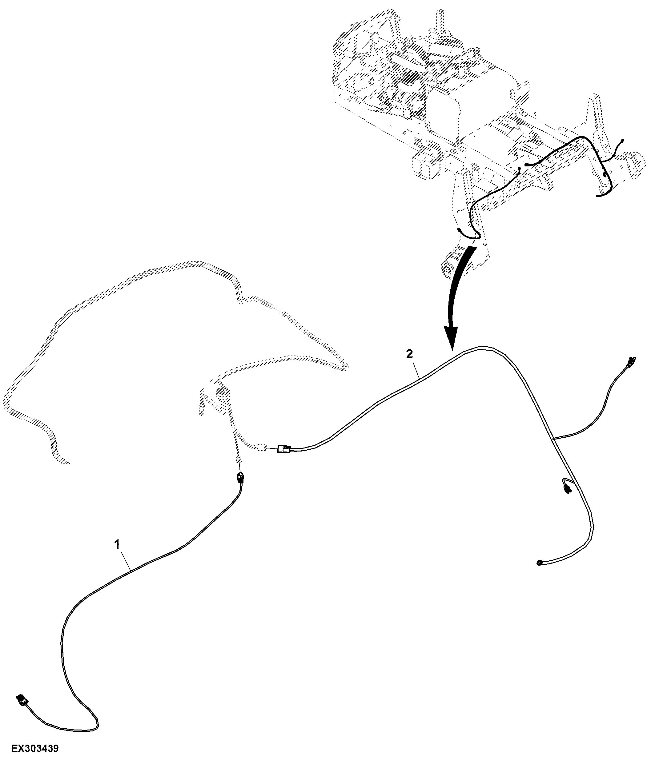Wiring Harness, Wheel Legs