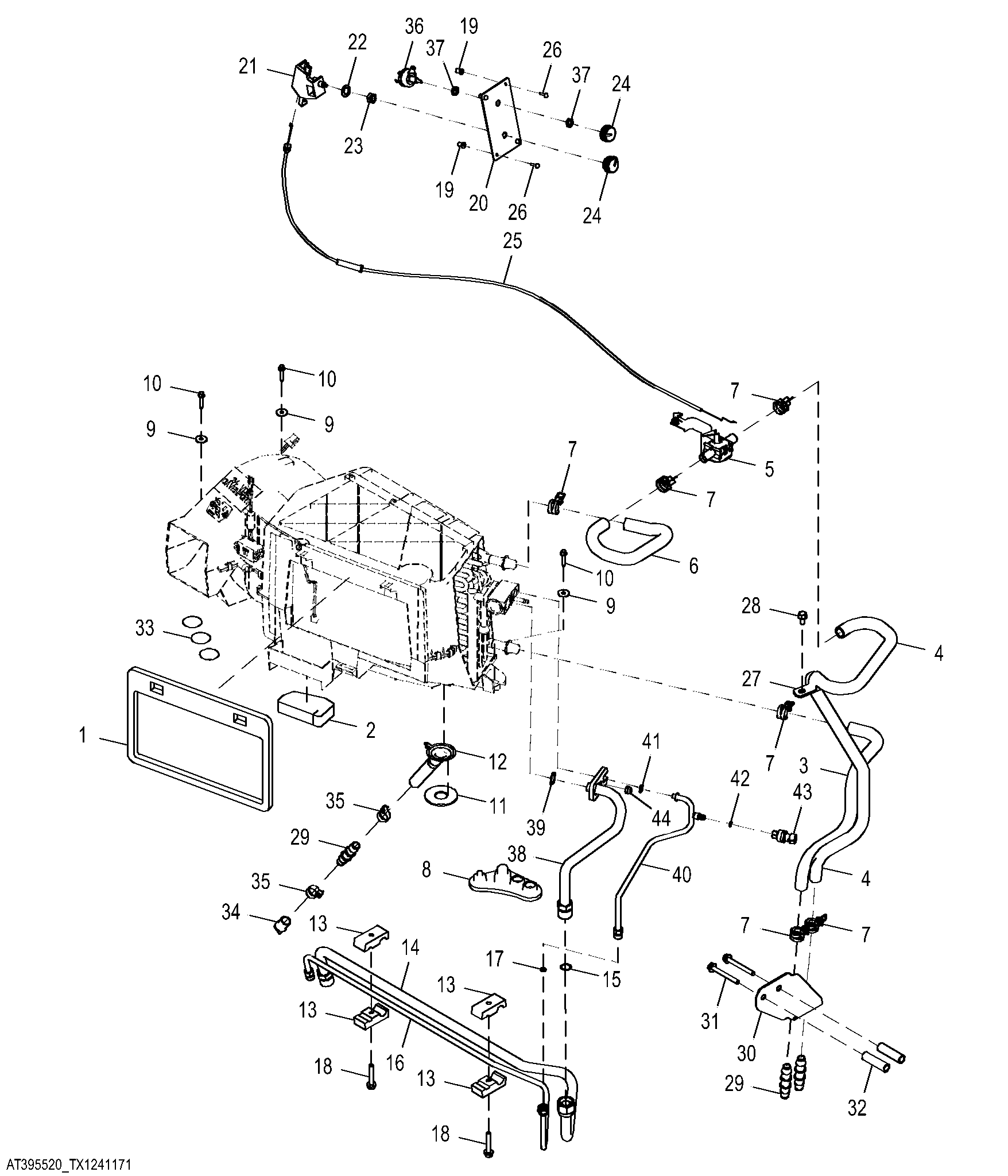 HVAC Module Refrigerant Lines and Control Cable (681150 - )