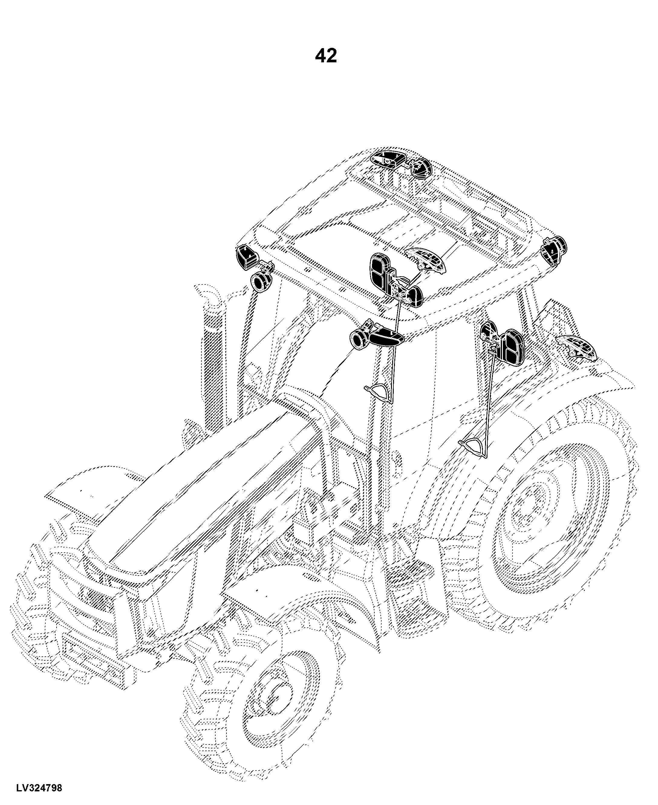 5090M Tractor, OOS (1LV5090MHJ100001- ), Cab (1LV5090MHJ400001- )(North America Edition)