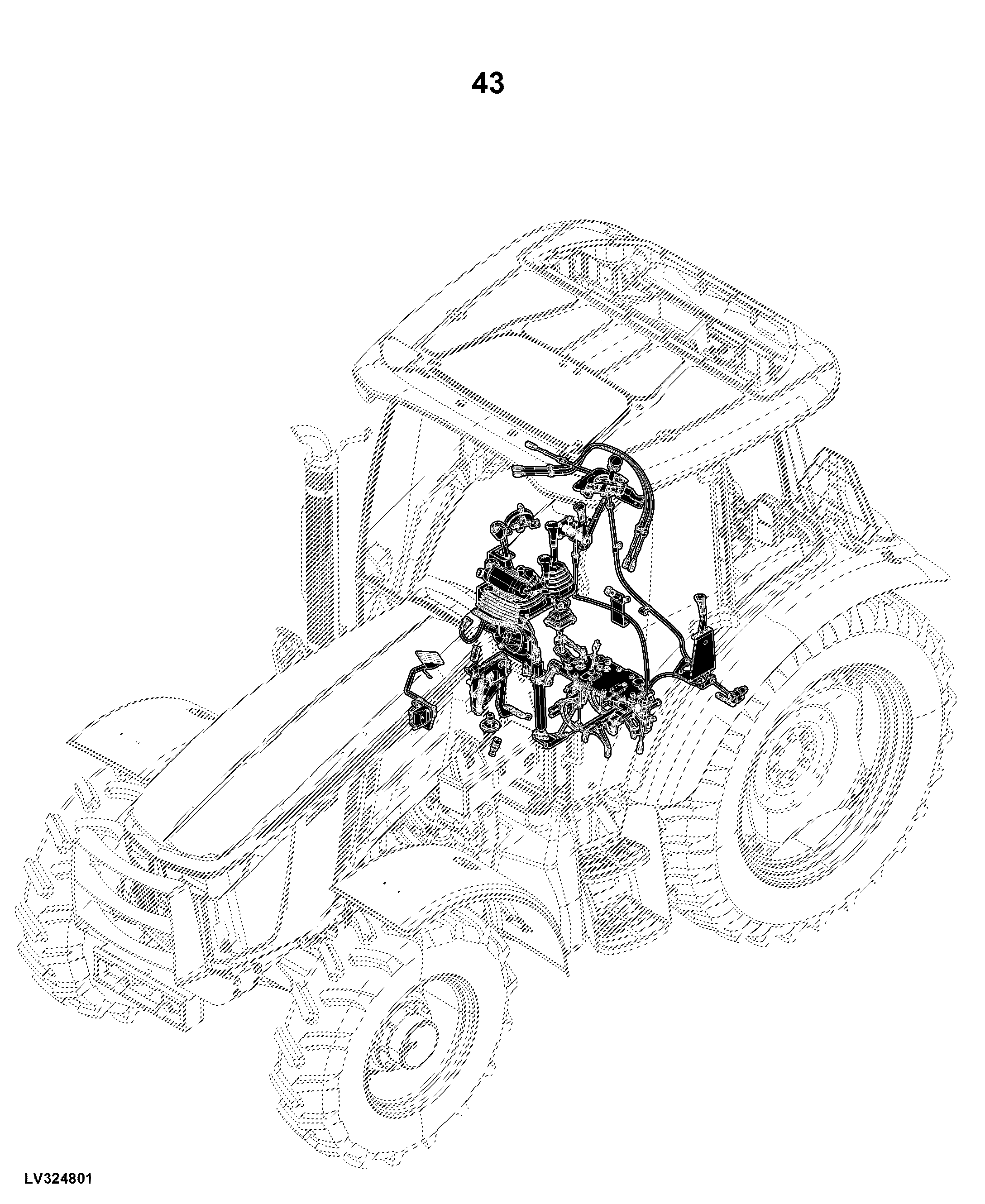 5100MH Tractor, OOS (1LV5100MHJ100001- ), Cab (1LV5100MHJ400001- )(North America Edition)