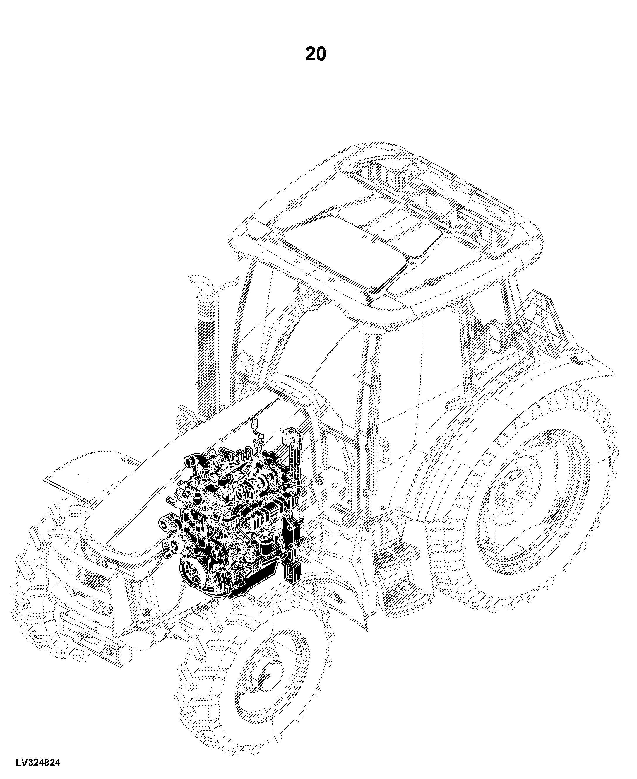 5090M Tractor, OOS (1LV5090MHJ100001- ), Cab (1LV5090MHJ400001- )(North America Edition)