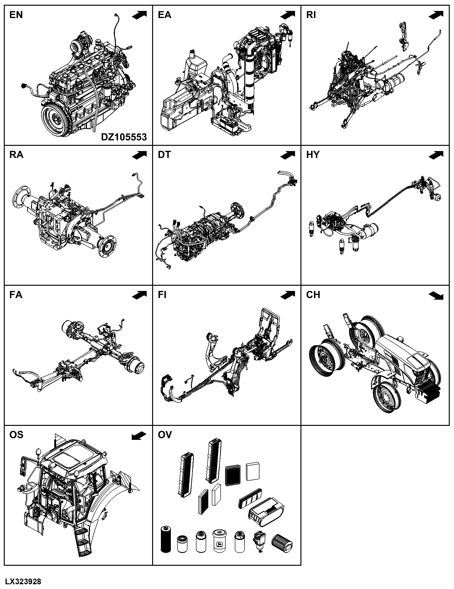 6140M Tractor (Europe Edition, Engine SN: 6068GXXXXXX)(Tier 2 / MY18)
