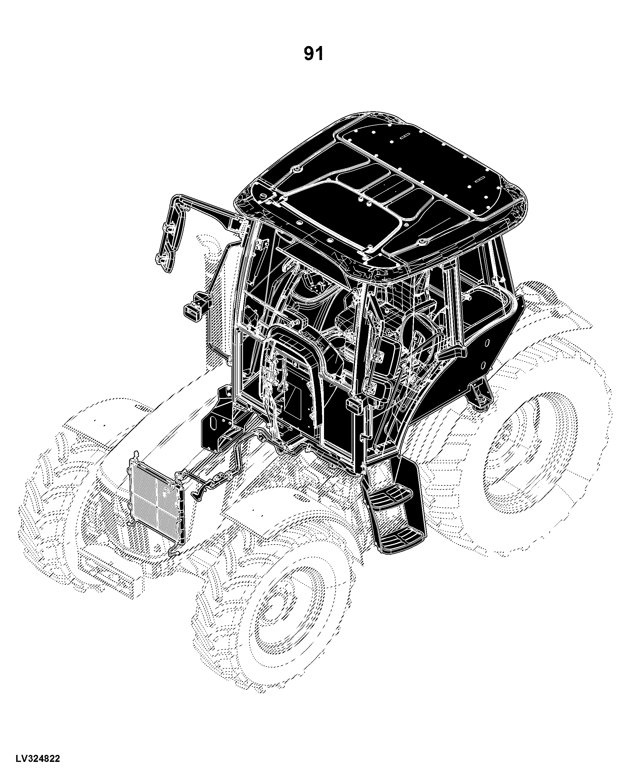 5115M Tractor, OOS (1LV5115MHJ200001- ), Cab (1LV5115MHJ500001- )(Europe Edition)
