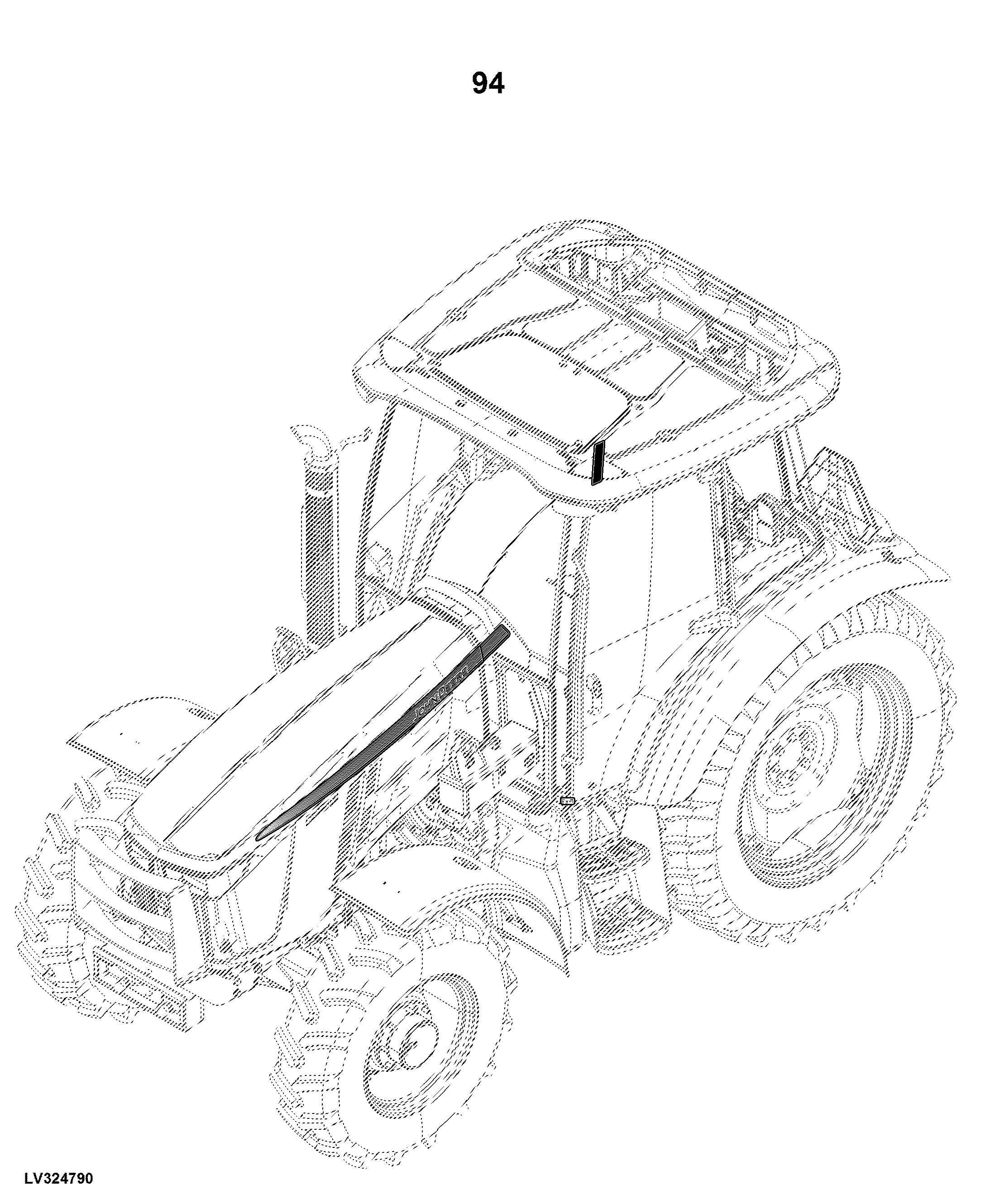 5090M Tractor, OOS (1LV5090MHJ100001- ), Cab (1LV5090MHJ400001- )(North America Edition)