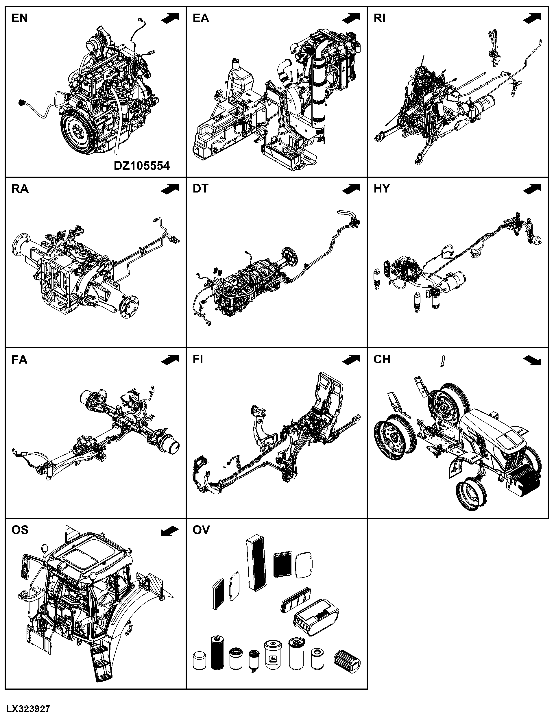 6110M Tractor (Europe Edition, Engine SN: 4045GXXXXXX)(Tier 2 / MY18)