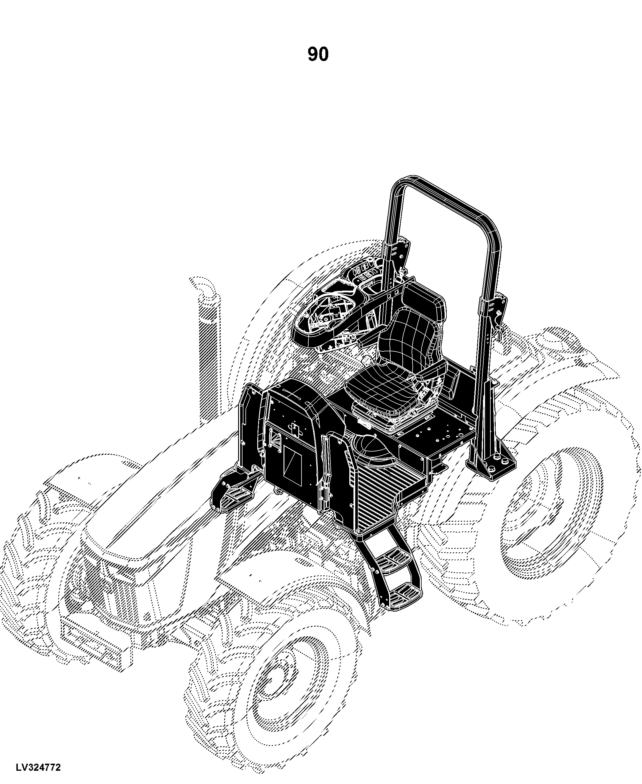 5100MH Tractor, OOS (1LV5100MHJ100001- ), Cab (1LV5100MHJ400001- )(North America Edition)