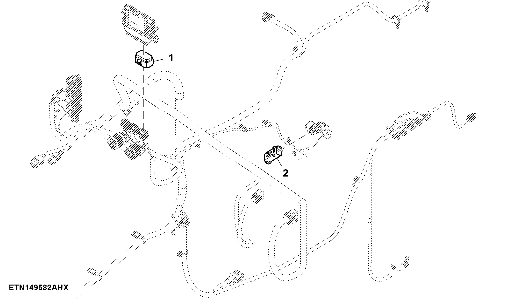 Wiring Harness Caps, Left Control Unit 2
