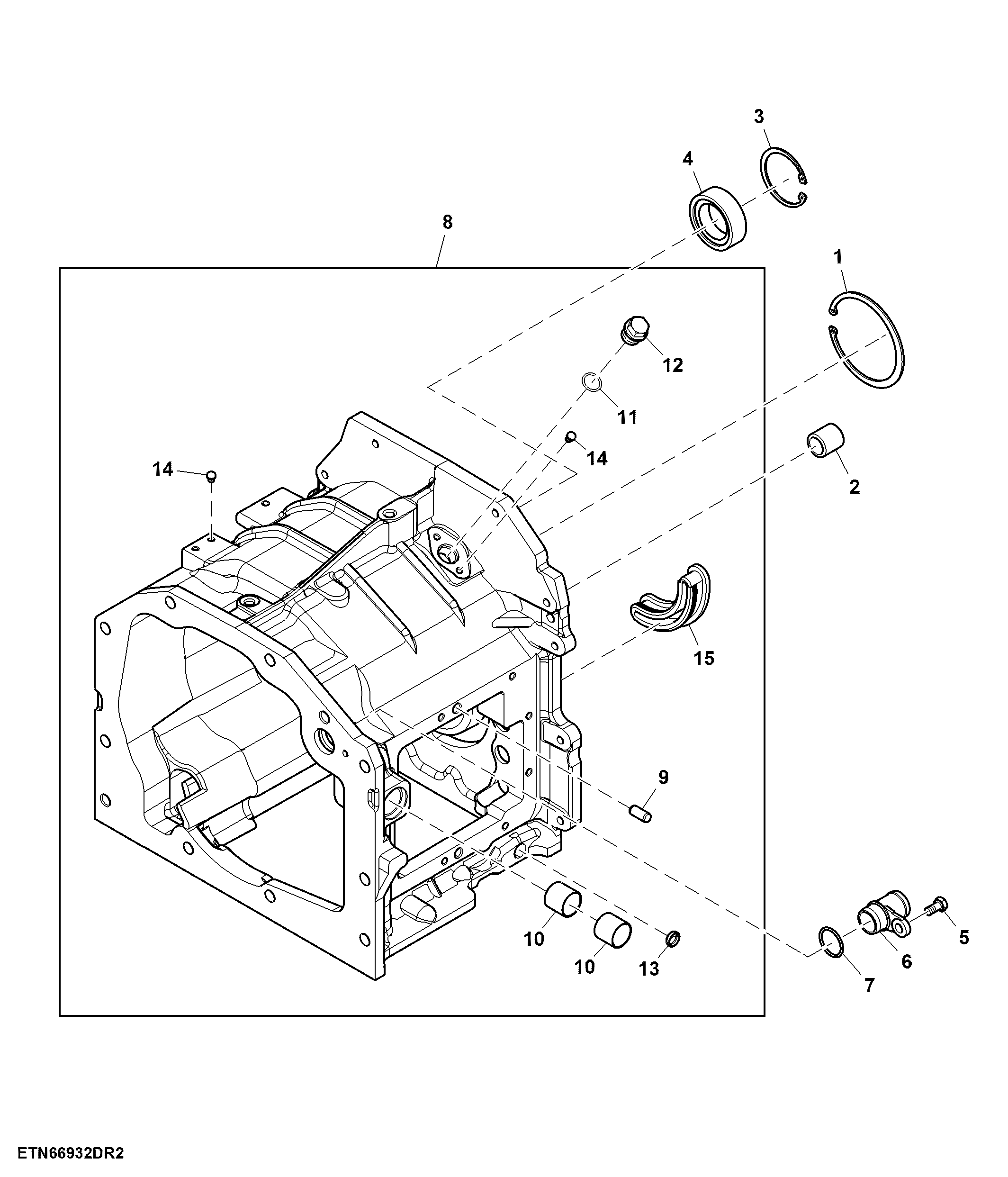 Range Transmission Housing, 4-Range, SyncroPlus™ / PowrReverser™