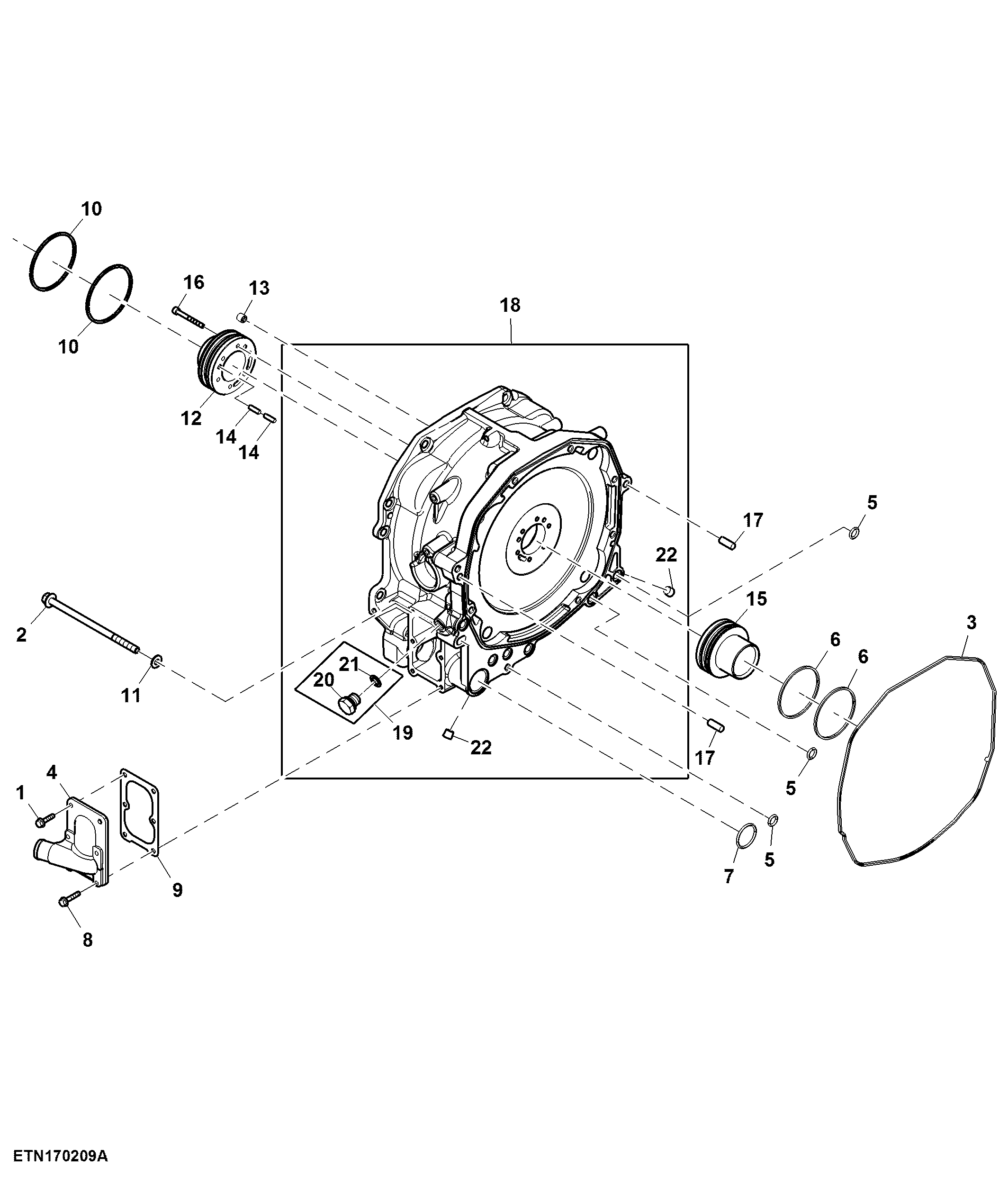 Housing, Planetary Brake Assembly, PowrQuad™ or CommandQuad™