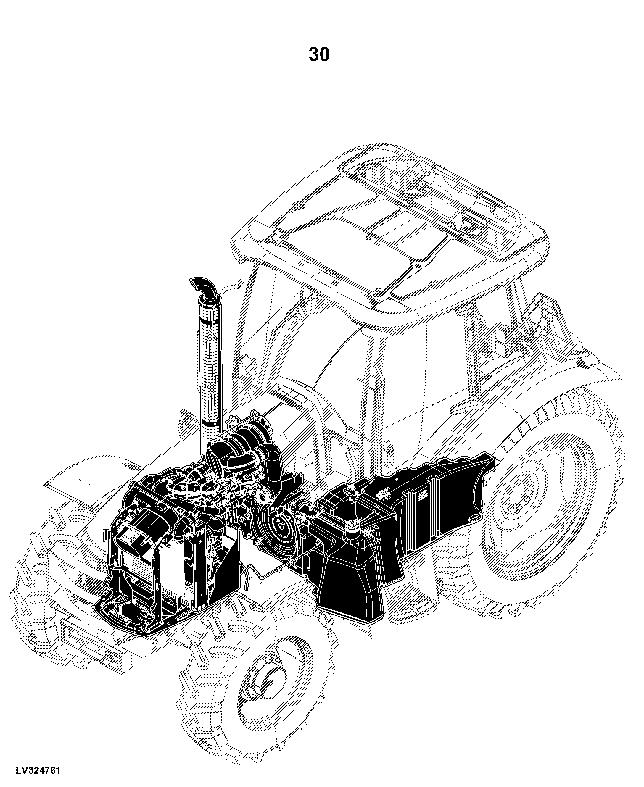 5075M Tractor, OOS (1LV5075MHJ100001- ), Cab (1LV5075MHJ400001- )(North America Edition)