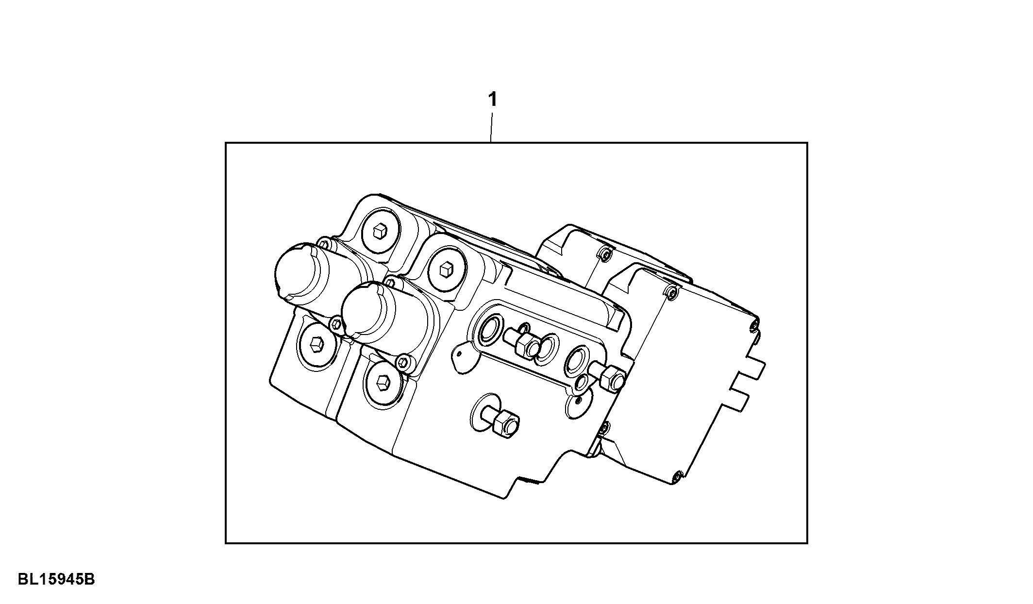 Attachment, Electrical Midstack SCV, W/ Premium Front Hitch, W/ 2 Functions