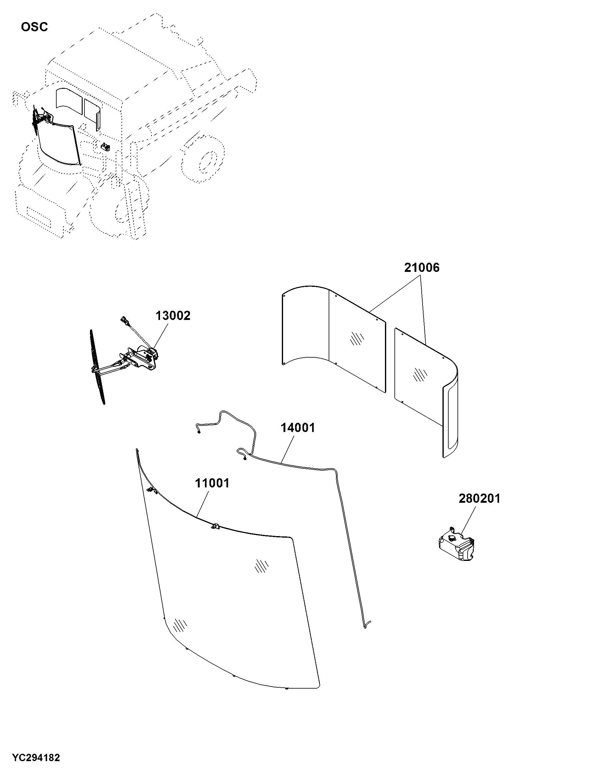 OSC Windshield / Window Related Components