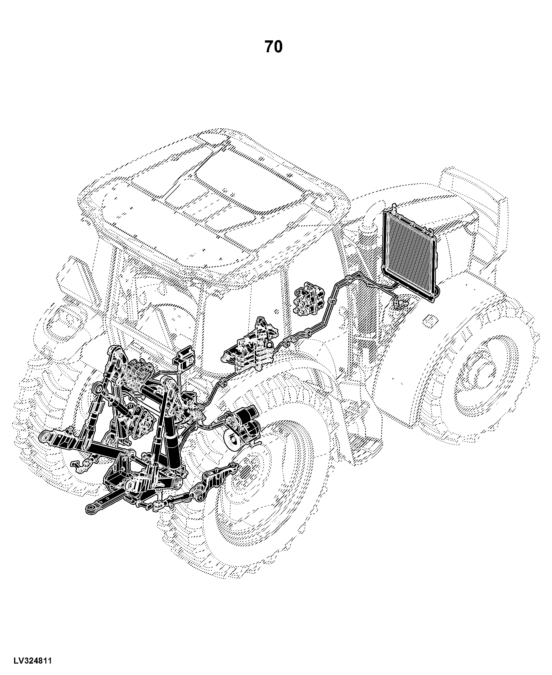 5100MH Tractor, OOS (1LV5100MHJ100001- ), Cab (1LV5100MHJ400001- )(North America Edition)