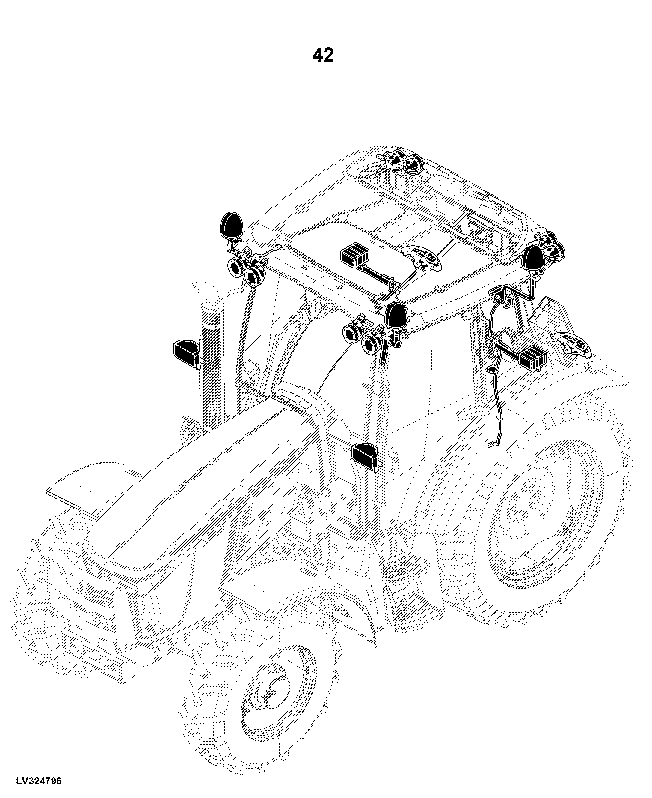 5115M Tractor, OOS (1LV5115MHJ200001- ), Cab (1LV5115MHJ500001- )(Europe Edition)