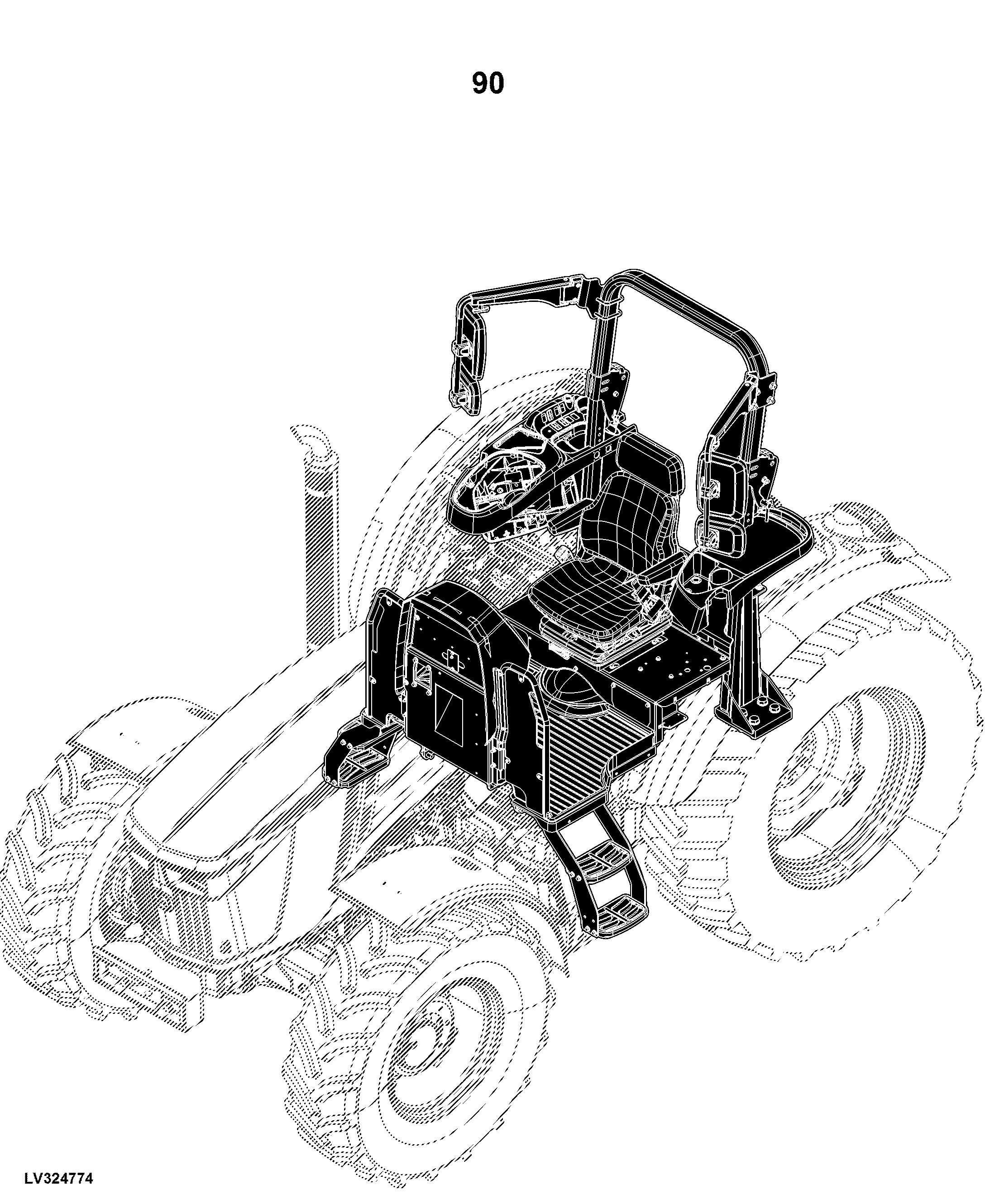5115M Tractor, OOS (1LV5115MHJ200001- ), Cab (1LV5115MHJ500001- )(Europe Edition)