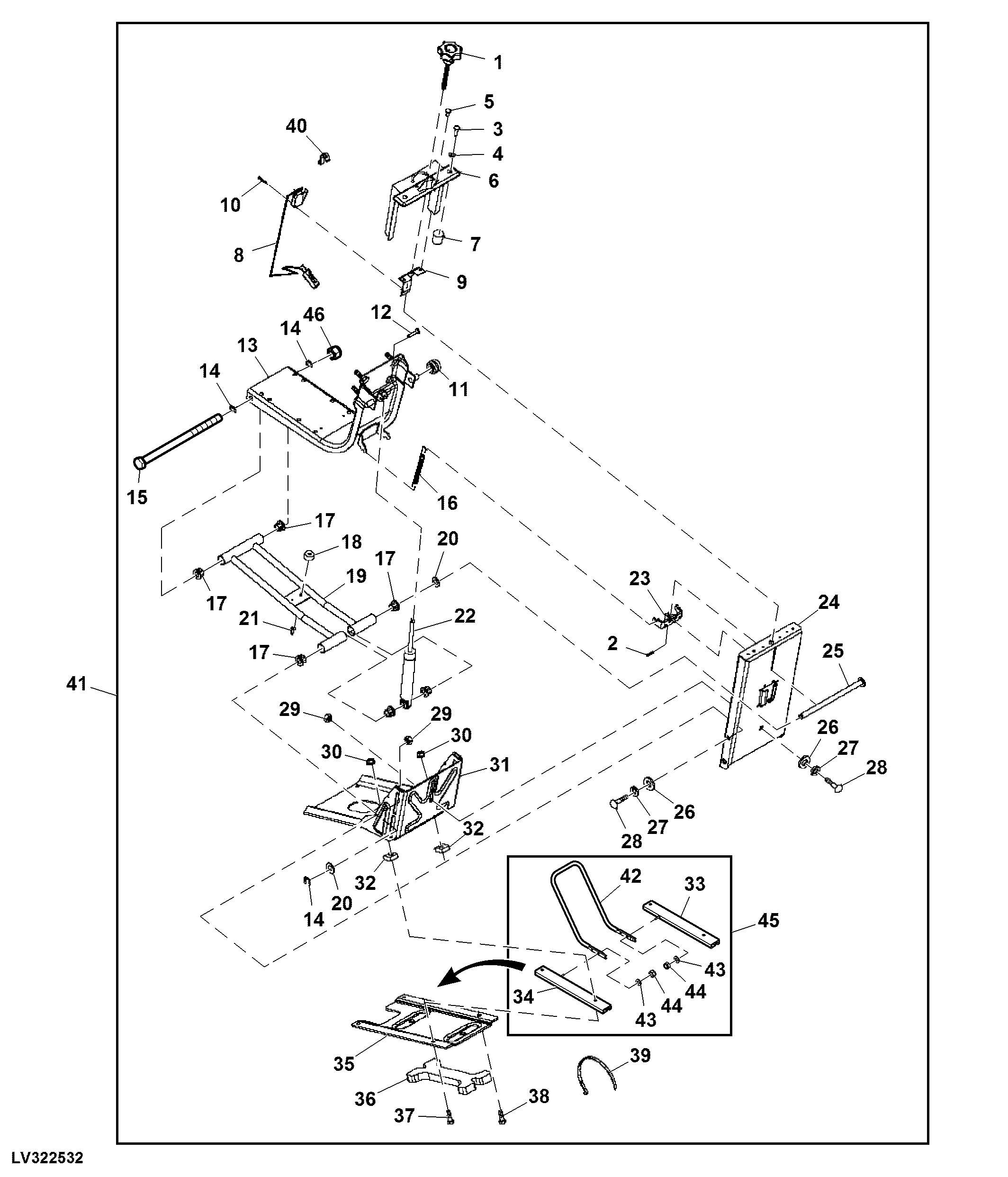 Seat Suspension/Seat Switch (Straddle Mount)